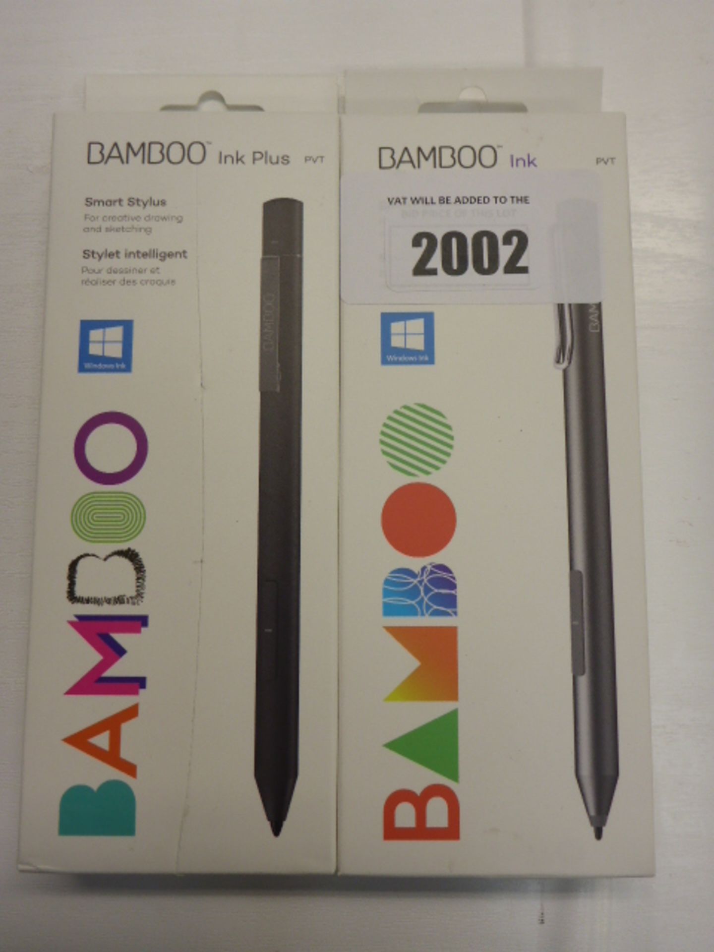 2x Wacom Bamboo Ink smart styluses