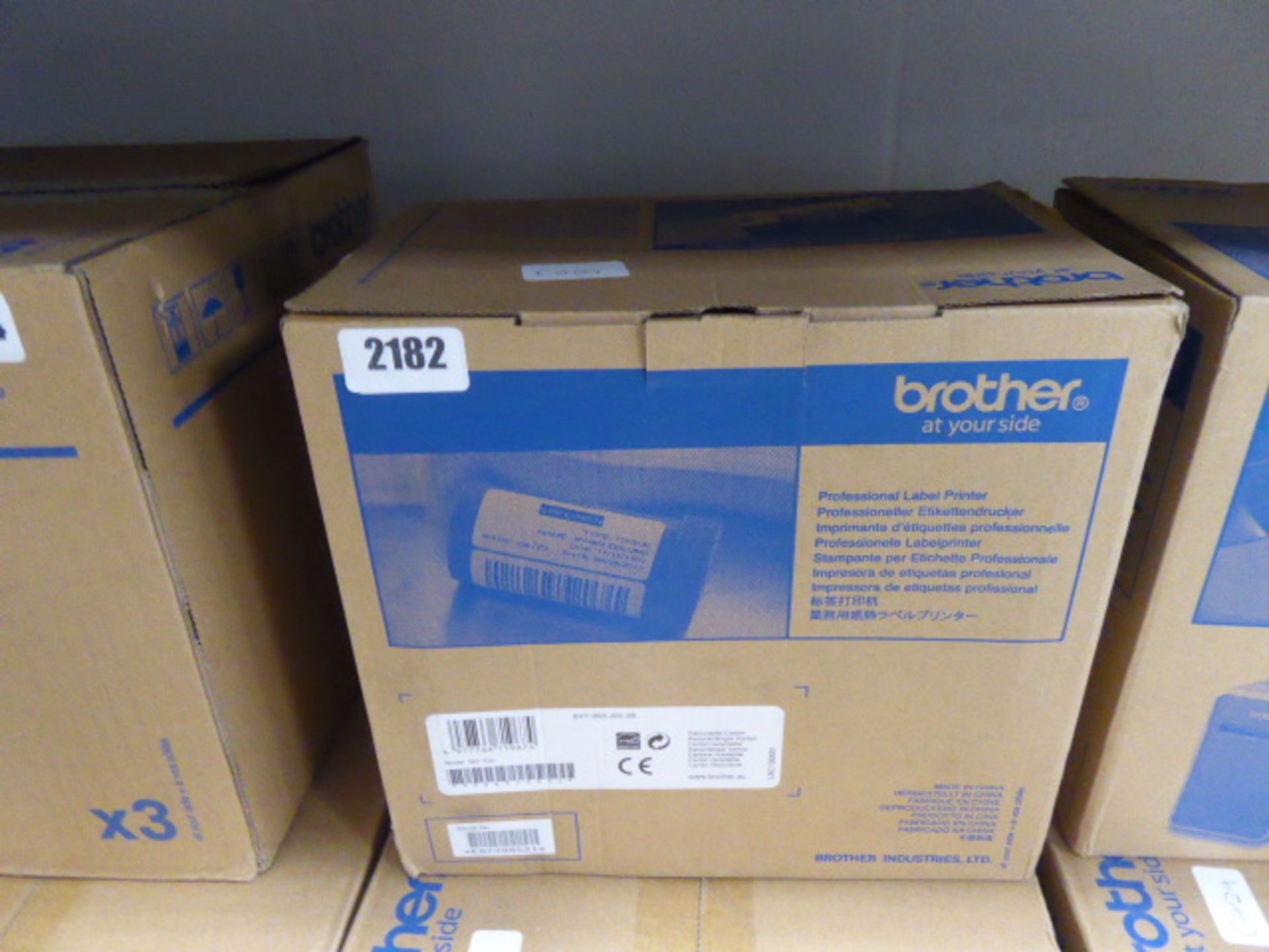 2221 Brother TD2020 thermal label printer in box