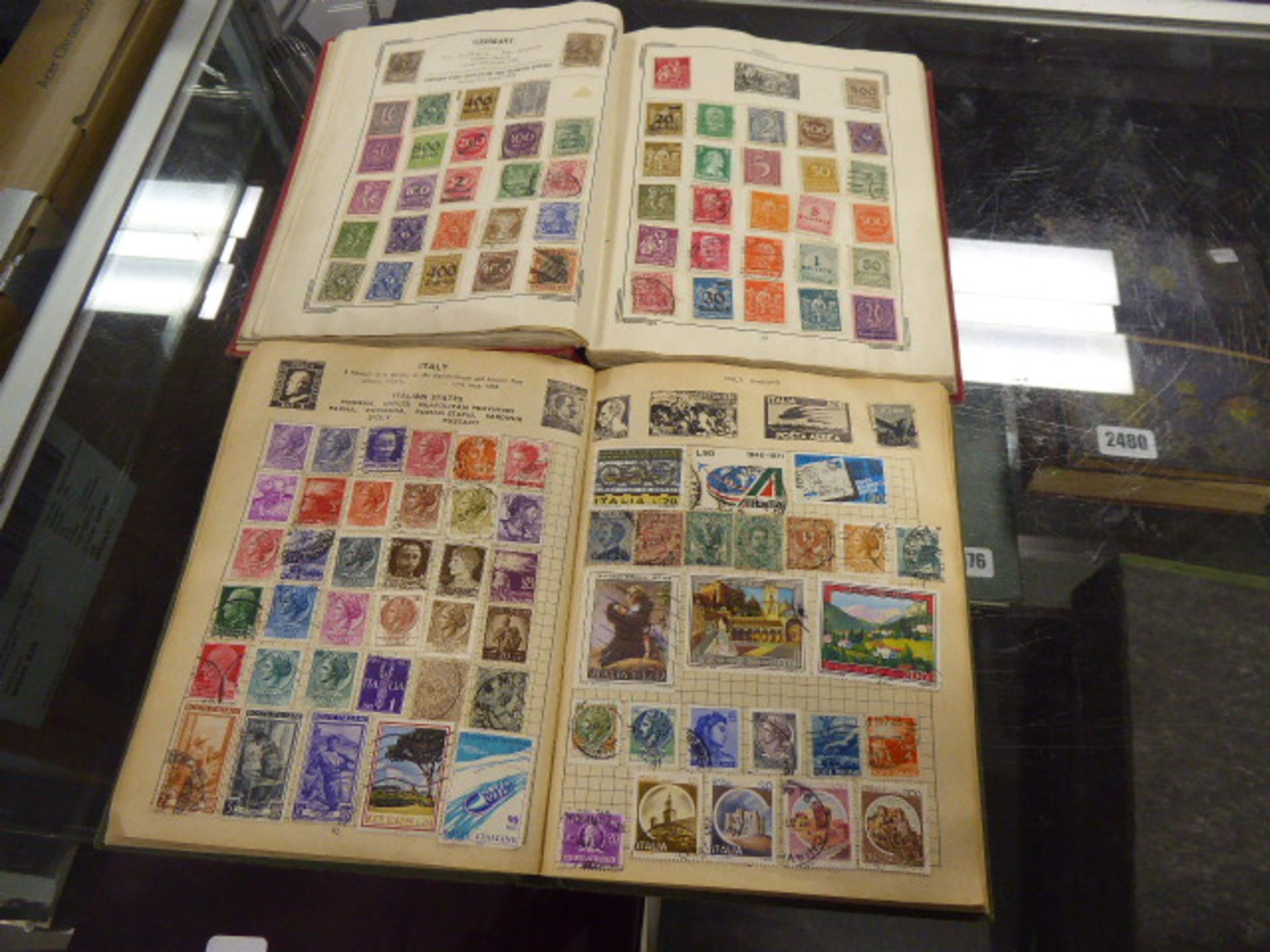 2 stamp albums inc. approved postage stamps album and other