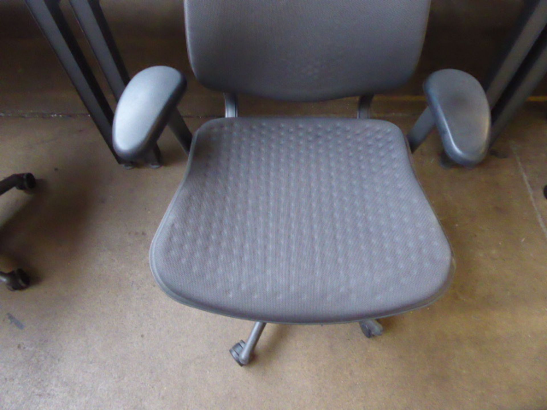 A Herman Miller Celle charcoal cloth swivel armchair - Image 2 of 3