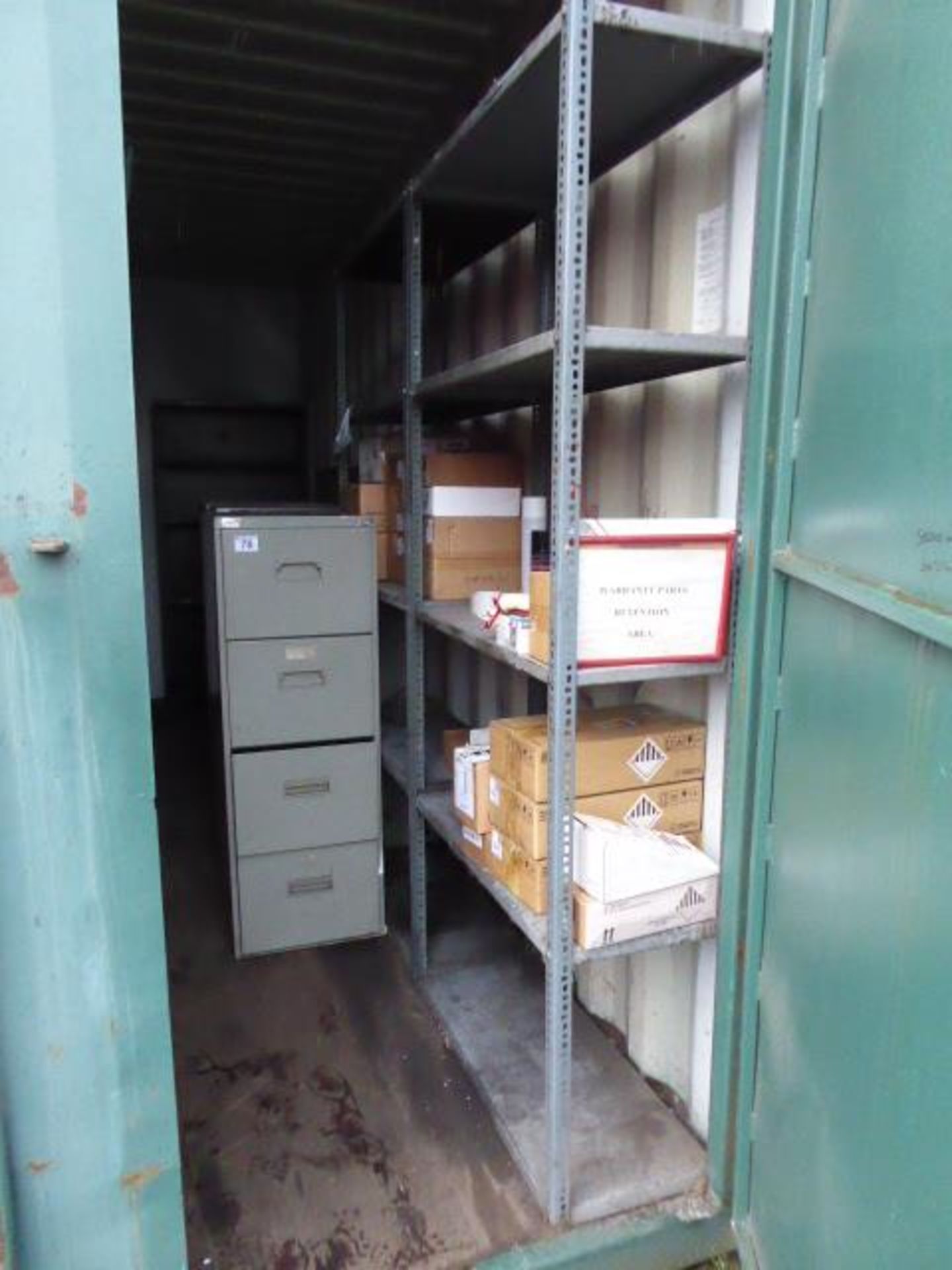 12 assorted 4 drawer filing cabinets, 2 2 drawer filing cabinets, bolted rack, open fronted cabinet - Image 3 of 3