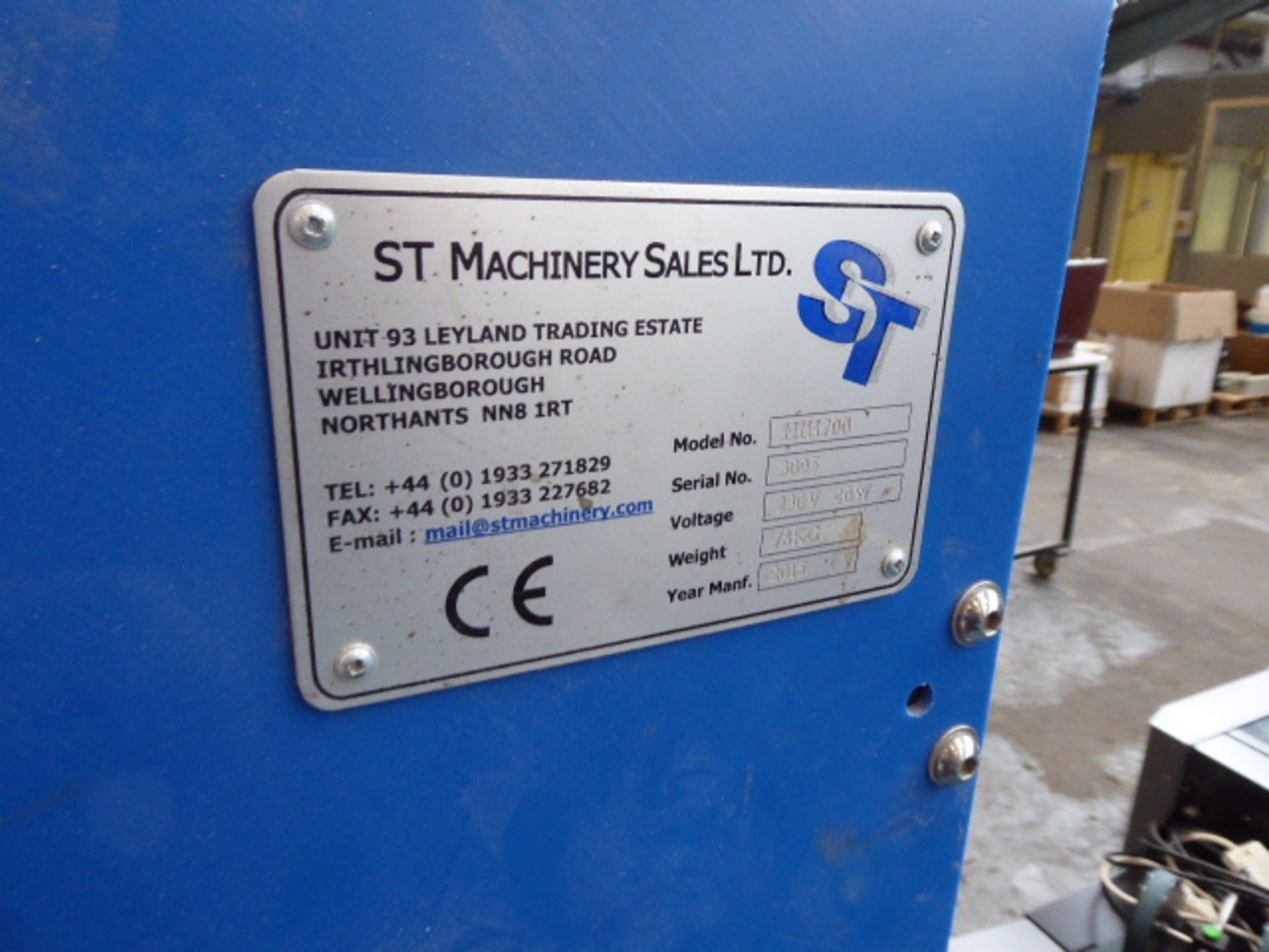 ST Machinery H18700 paper elevator, single phase electric Year: 2005 Serial Number: 3095 - Image 3 of 3