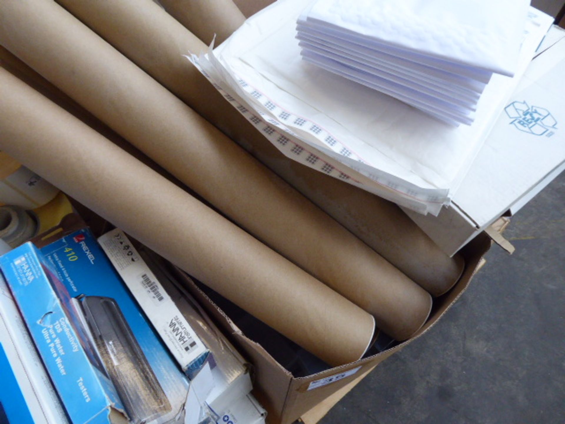 2 pallets of misc. stationary to include envelopes, ring binders, staplers, combi-bind, elastic - Image 3 of 5