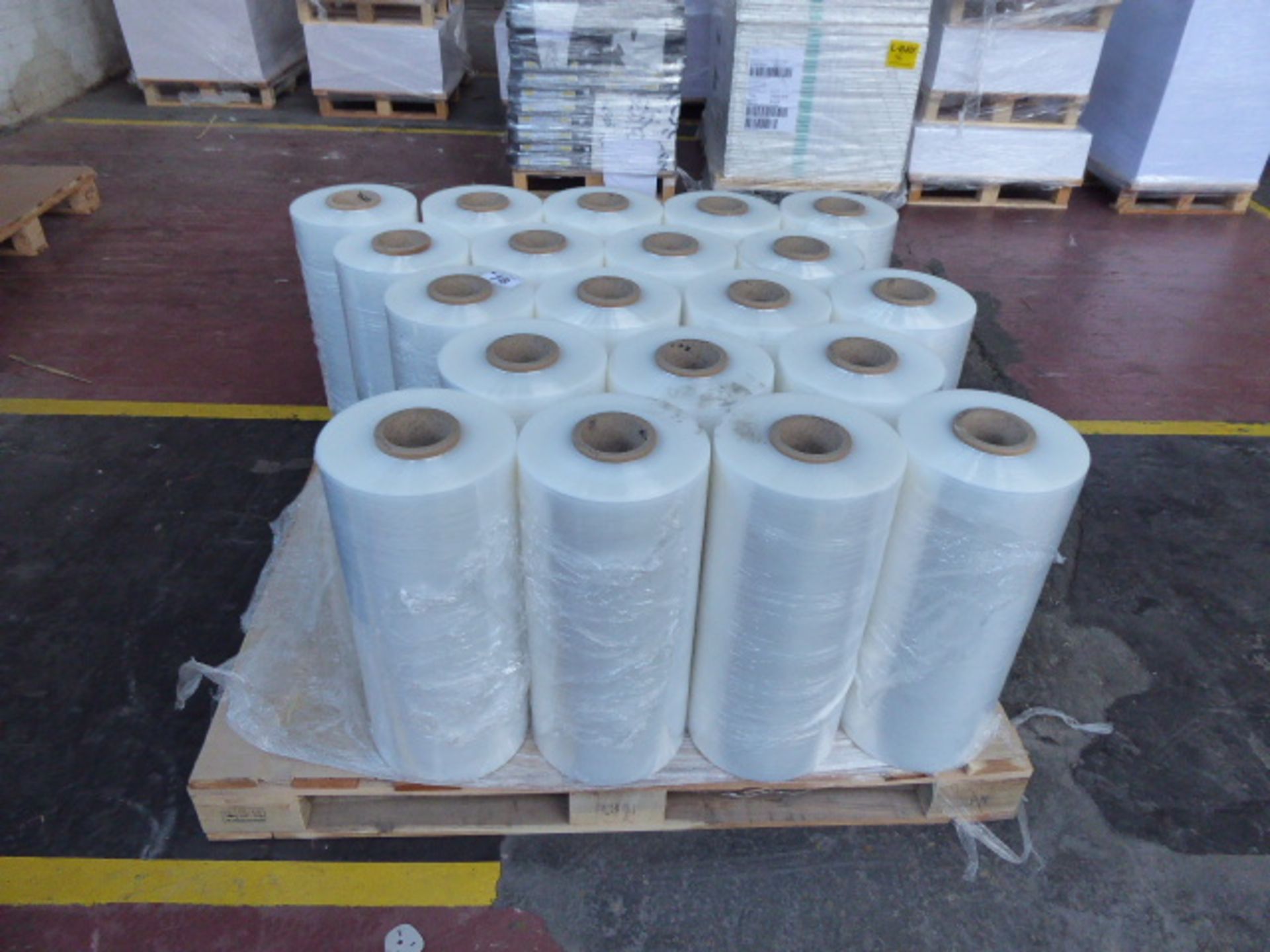 20 large rolls of clear shrink wrap suitable for shrink wrap machine