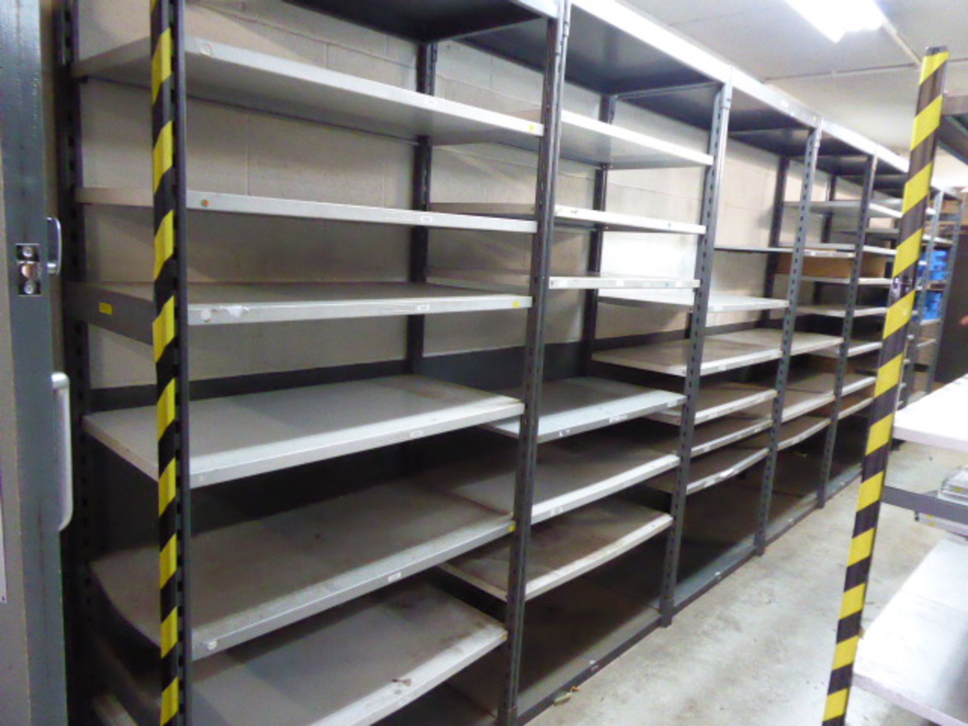 Parts department stores racking comprising mainly a Linvar 2 tone grey slotted system. In all approx - Image 3 of 6