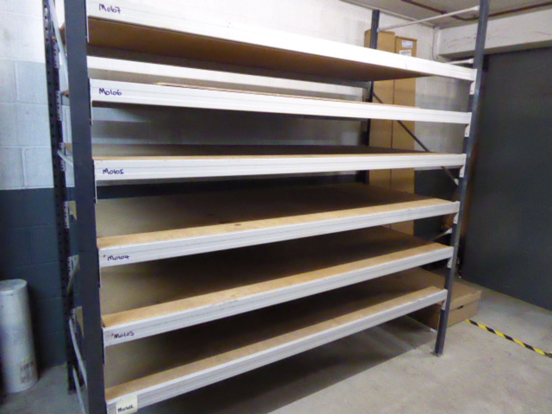 Parts department stores racking comprising mainly a Linvar 2 tone grey slotted system. In all approx - Image 5 of 6