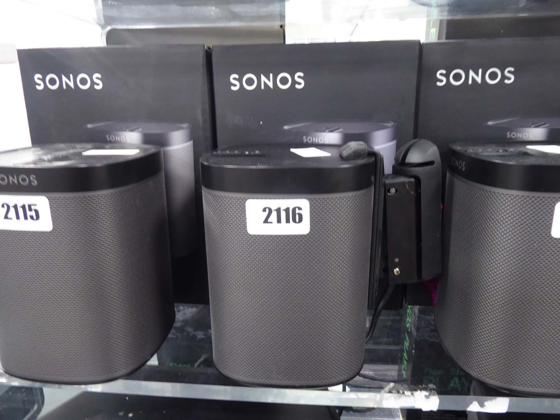 Sonos Play One speaker with box
