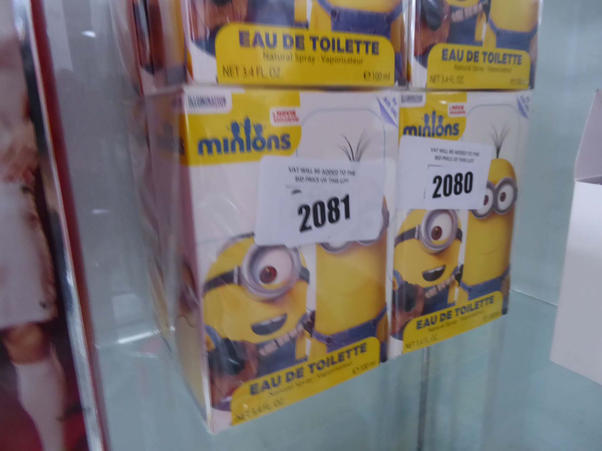 2126 - 2 Minions 100ml perfume sets in boxes