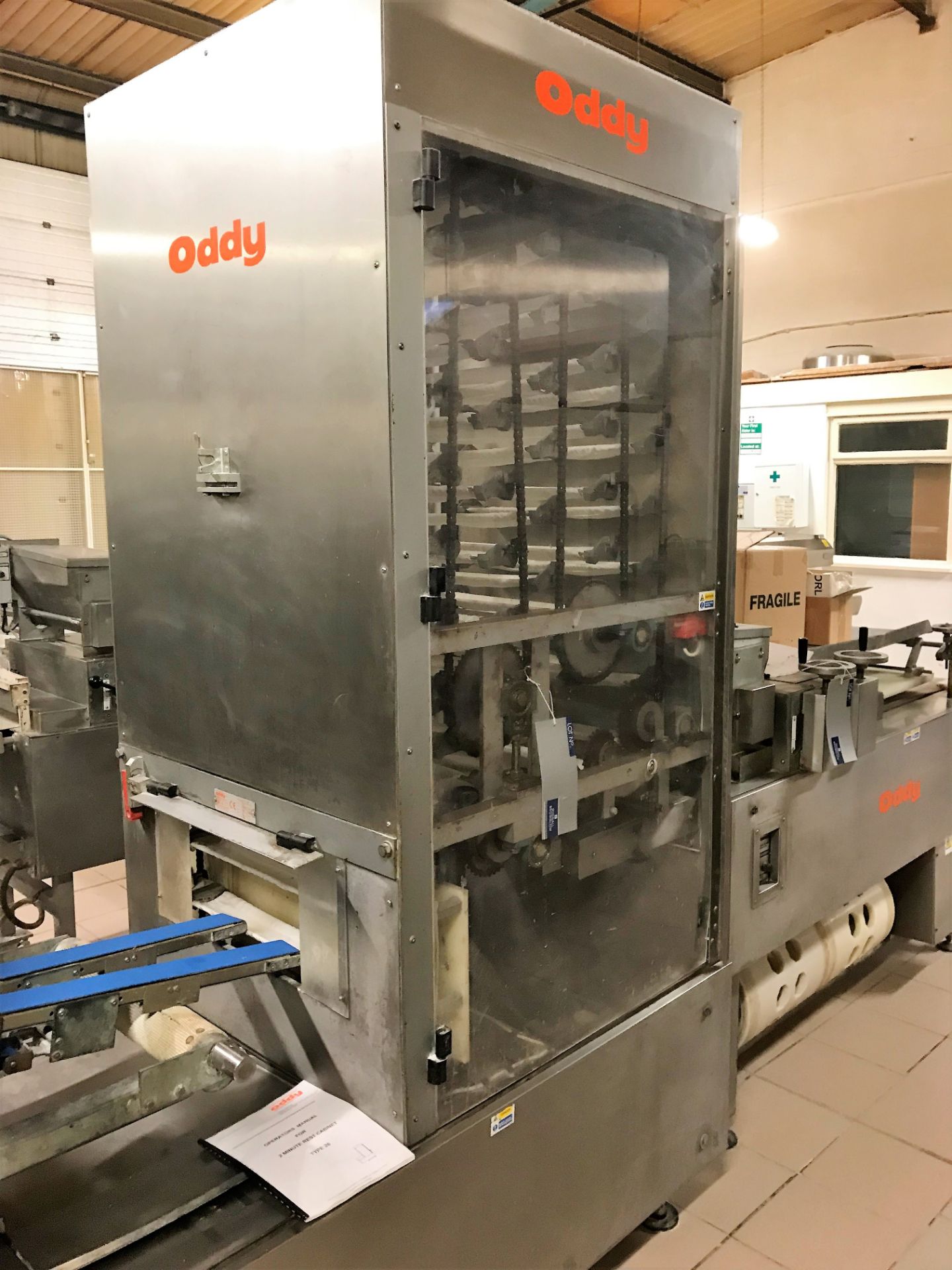An Oddy Novatek 2 Two Pocket Roll Plant comprising Type 60 Dough Divider/Rounder No.11373; Type 26 - Image 8 of 25