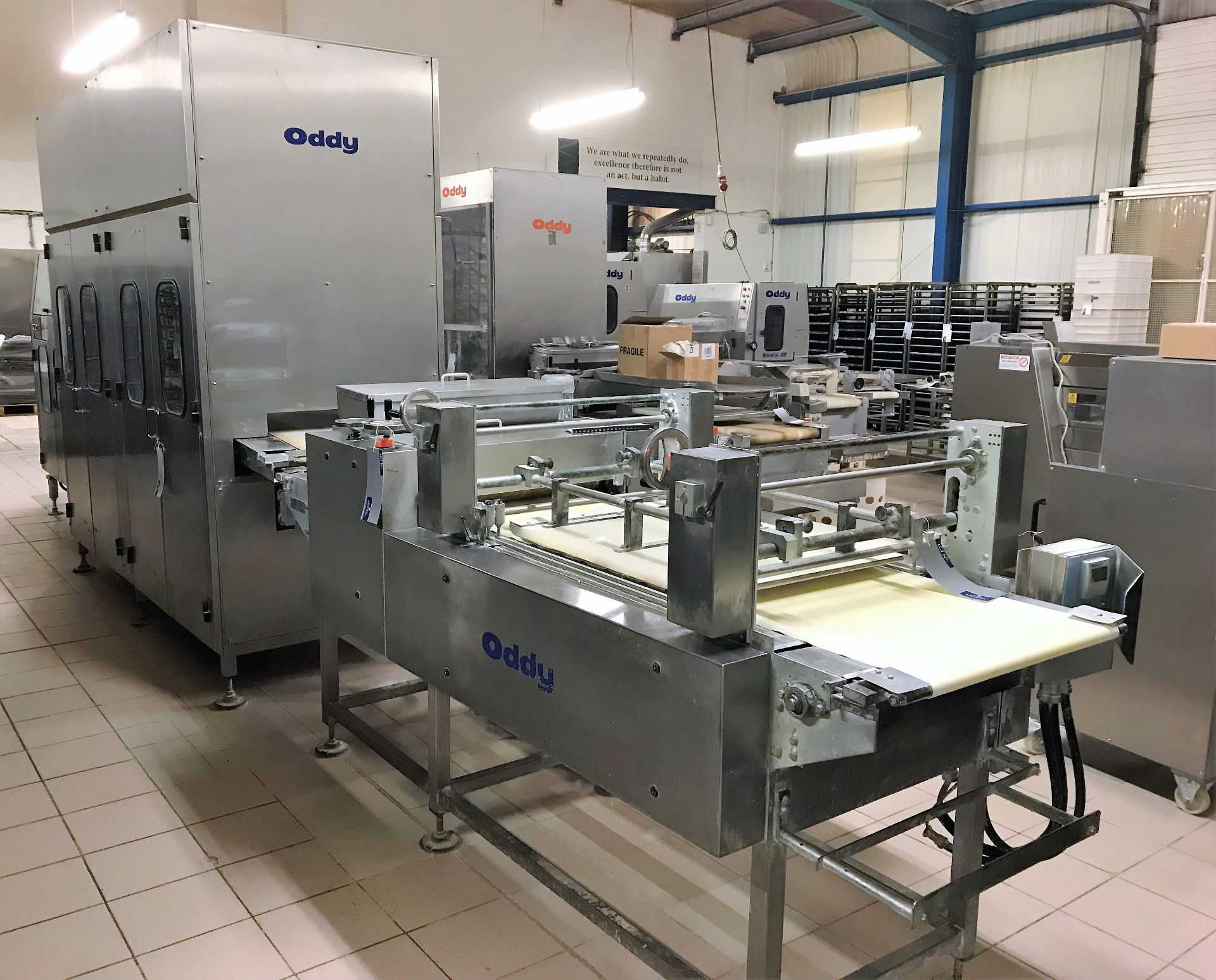 An Oddy Novatek 2 Three Pocket Roll Plant comprising Type 60 Dough Divider/Rounder No.KM2290A; - Image 2 of 23