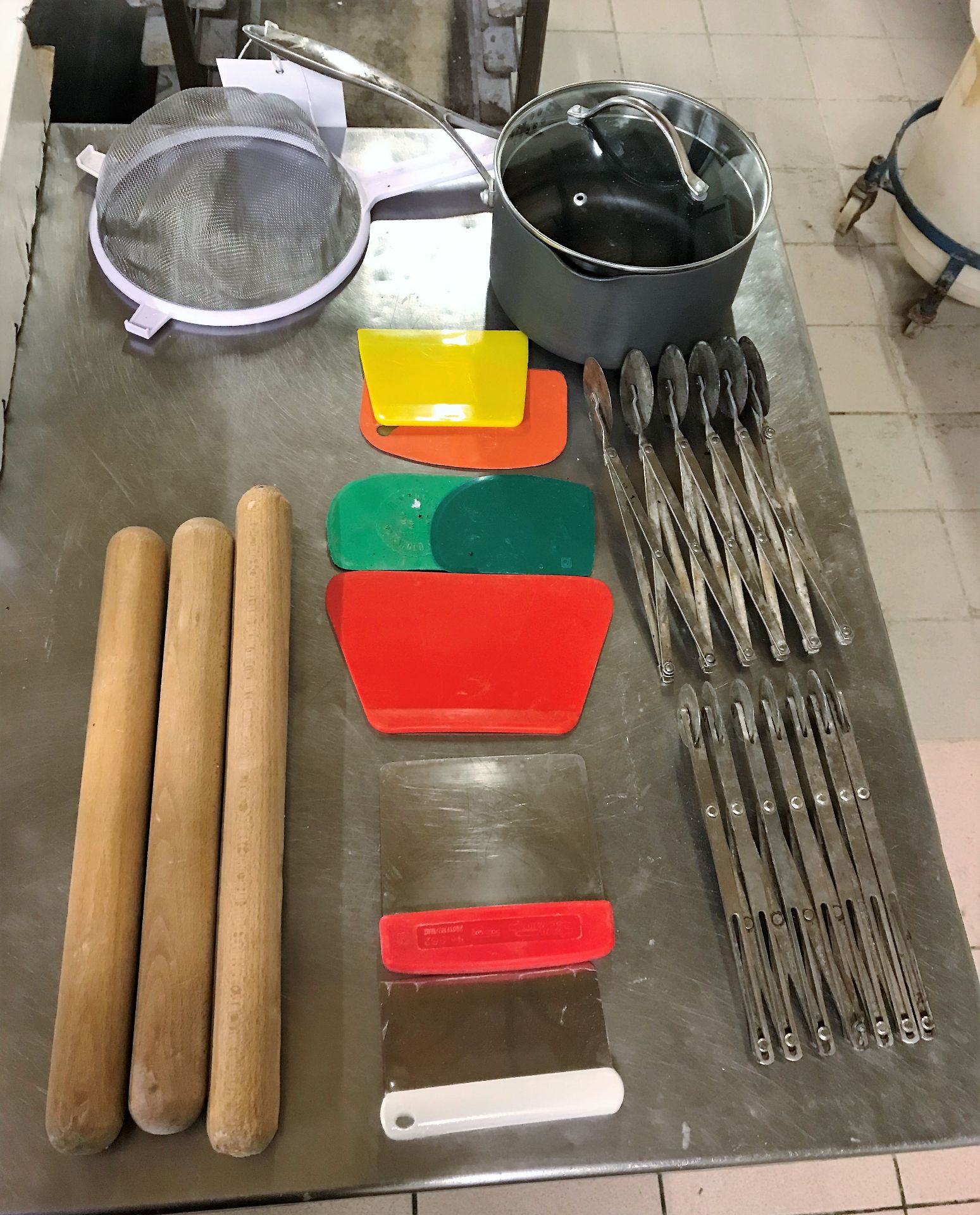 Assorted Bakers Tools and Equipment.