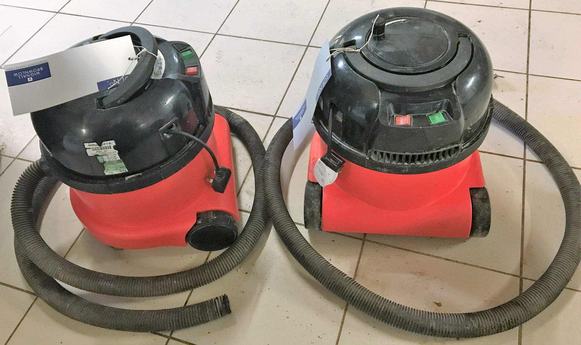 2 Numatic NVR200-22 Vacuum Cleaners (faulty).