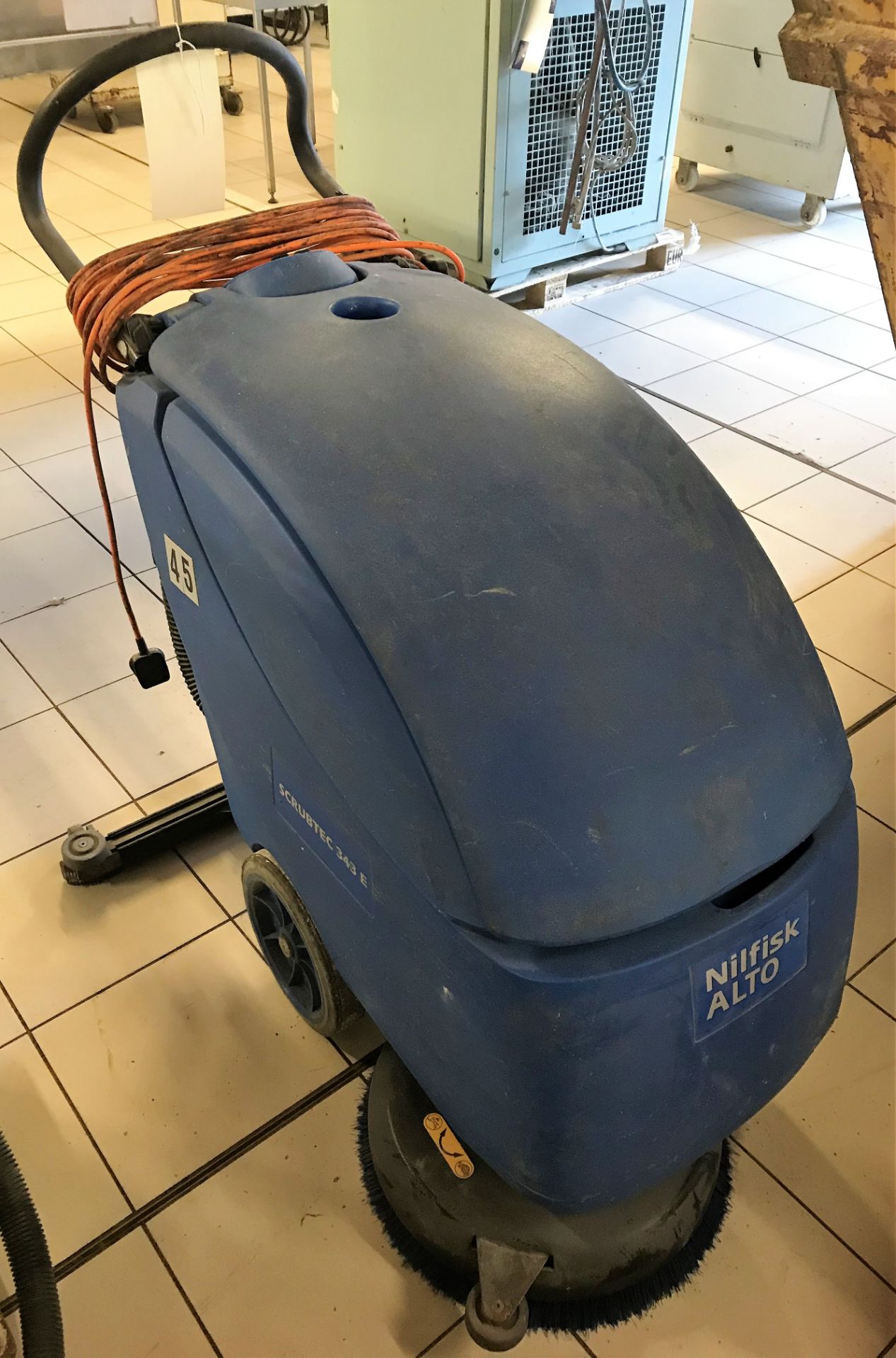 A Nilfisk ALTO Scrubtec 343E Electric Floor Cleaner (1ph).