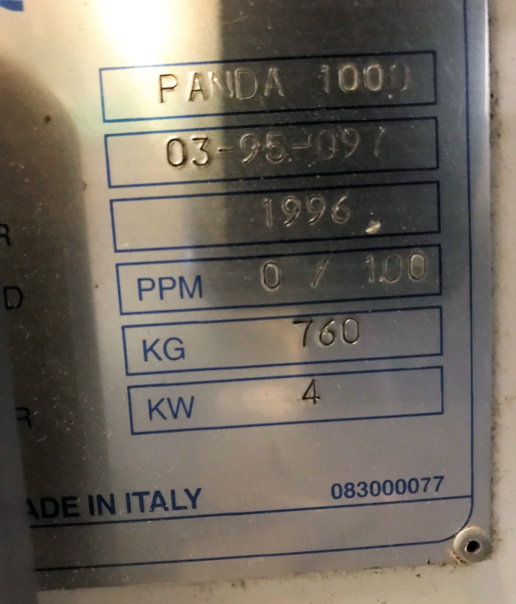 A Record Panda 1000 Flow Wrapping Machine No.03-95-097 (1996), 3ph-plug in; infeed 200mm x 850mm, - Image 6 of 8