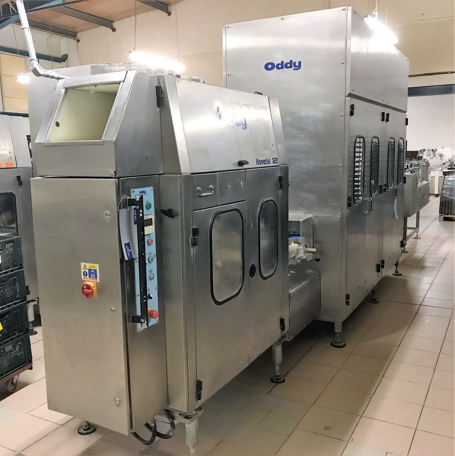 An Oddy Novatek 2 Three Pocket Roll Plant comprising Type 60 Dough Divider/Rounder No.KM2290A;