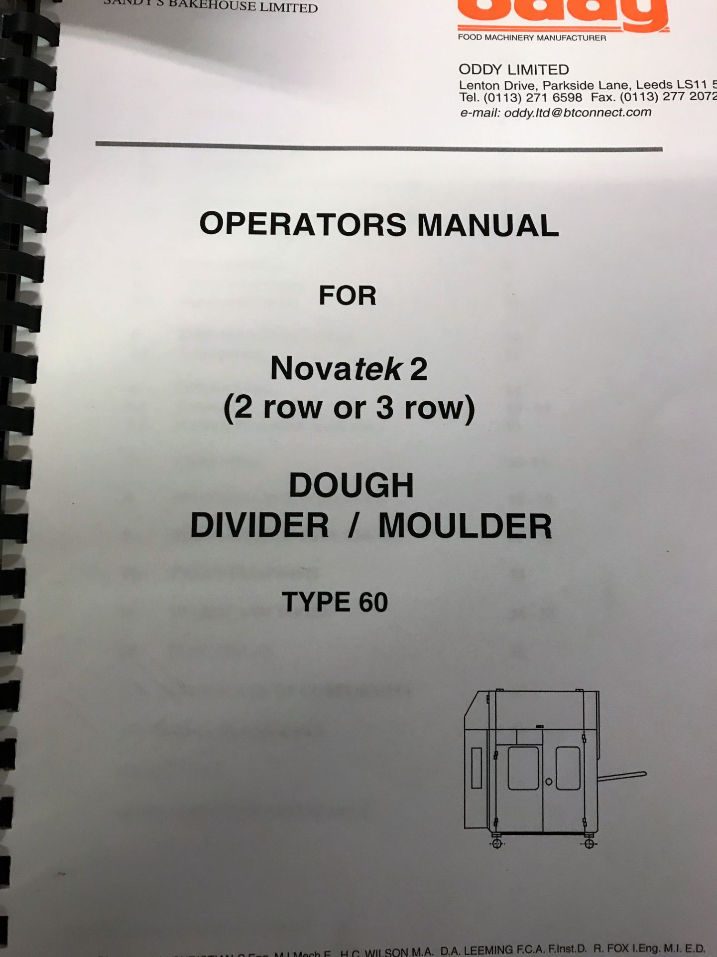 An Oddy Novatek 2 Two Pocket Roll Plant comprising Type 60 Dough Divider/Rounder No.11373; Type 26 - Image 14 of 25