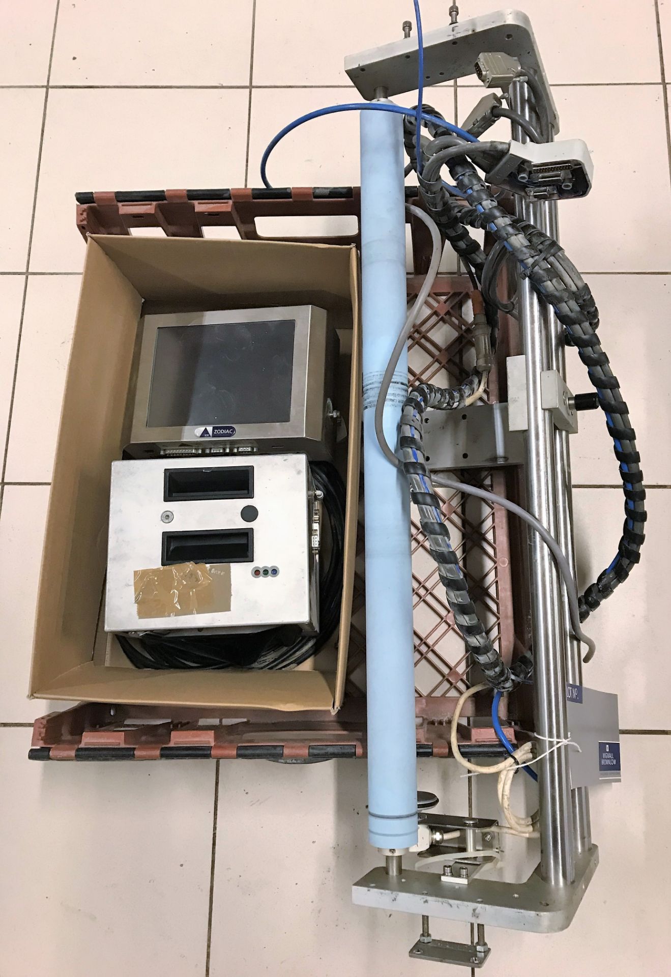 An ICE Zodiac Thermal Transfer Overprinter comprising 8.4 Clarity Control Unit, Print Head and