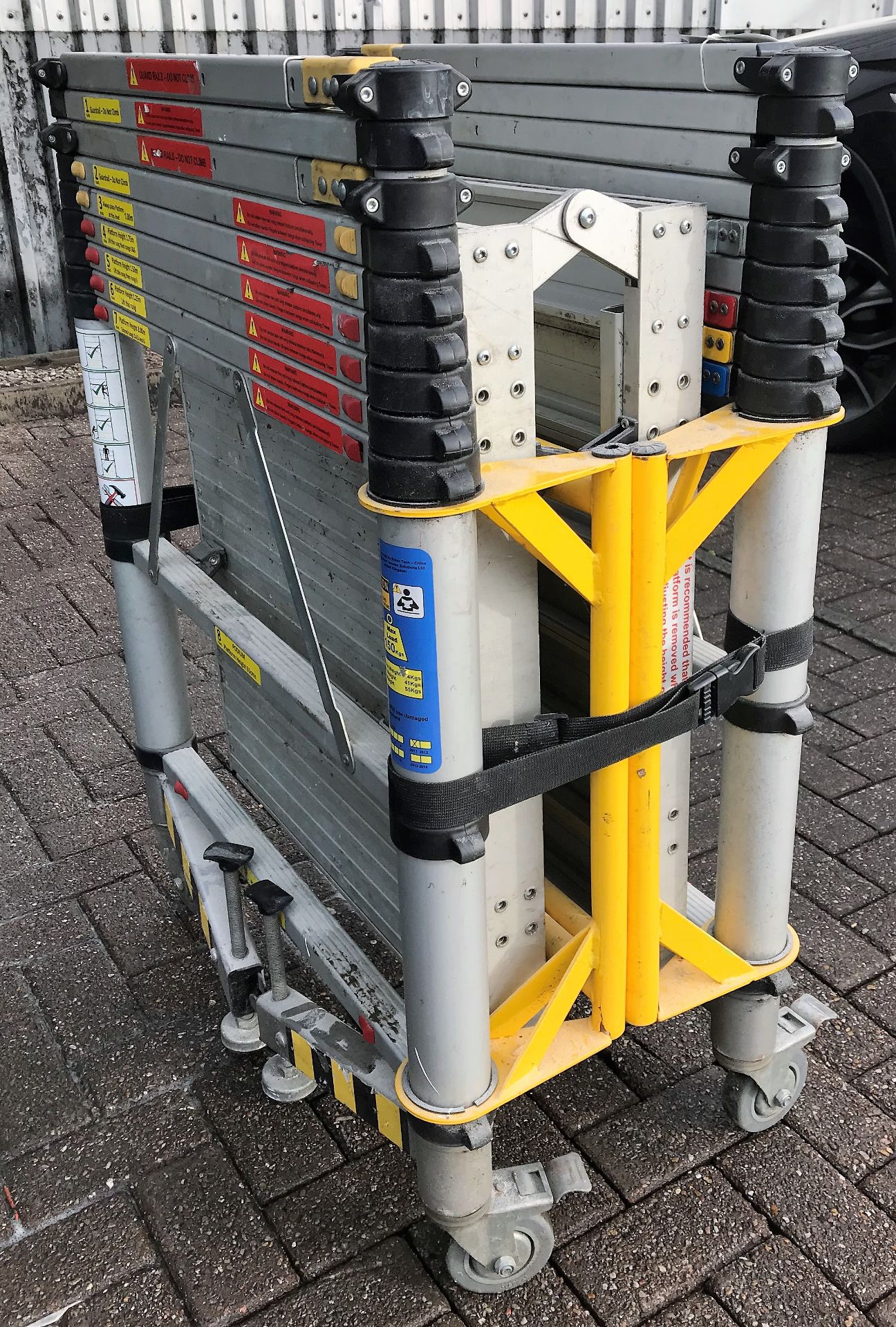 A Mobile Telescopic Access Platform, 2m max. platform height, 1400 x 600mm platform, 150kg - Image 3 of 4