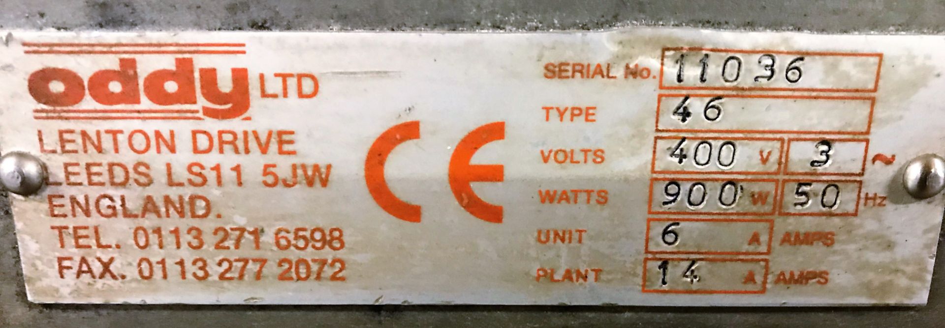 An Oddy Novatek 2 Two Pocket Roll Plant comprising Type 60 Dough Divider/Rounder No.11373; Type 26 - Image 13 of 25