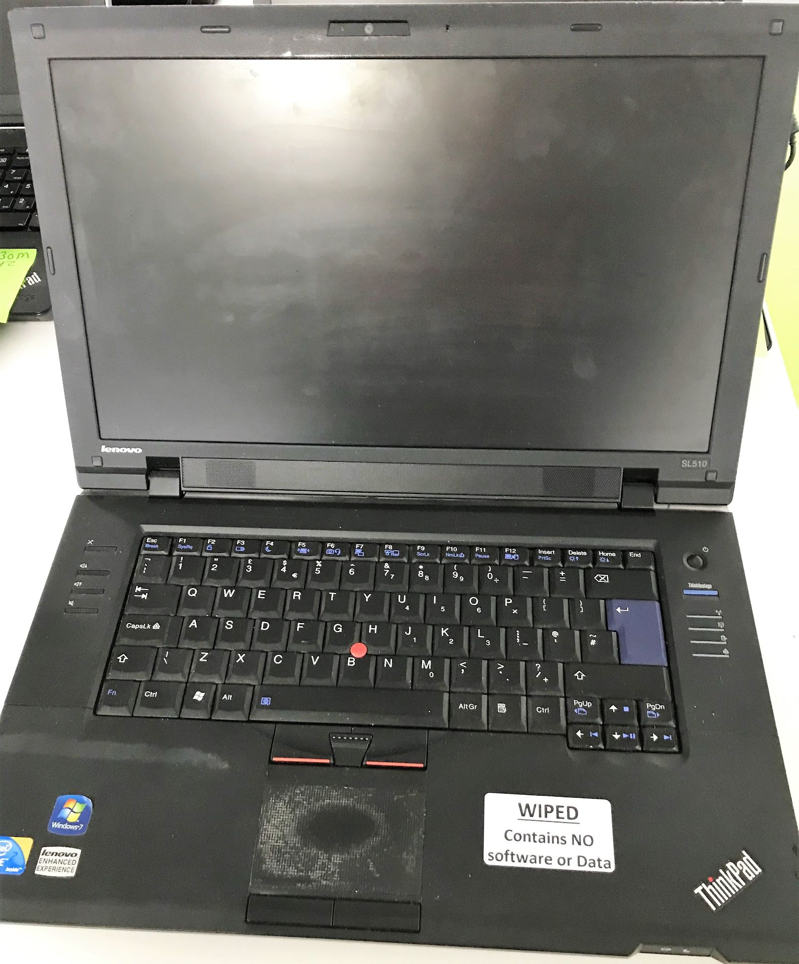 A Lenovo ThinkPad SL510 Lap Top Computer Core 2 T6570 2.1GHz 2GB RAM 60GB SSD HDD (ID.00034).
