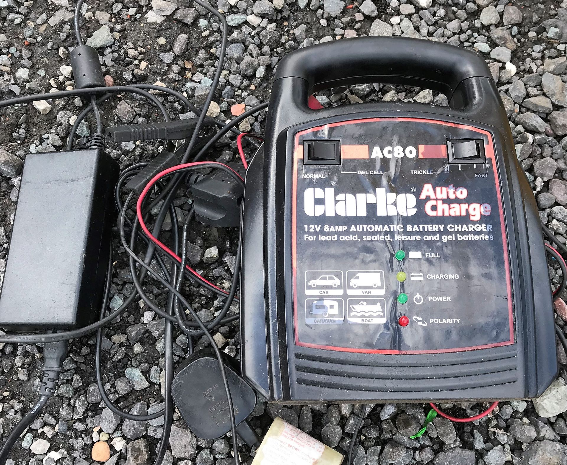 A Clarke AC80 Portable Battery Charger-located at