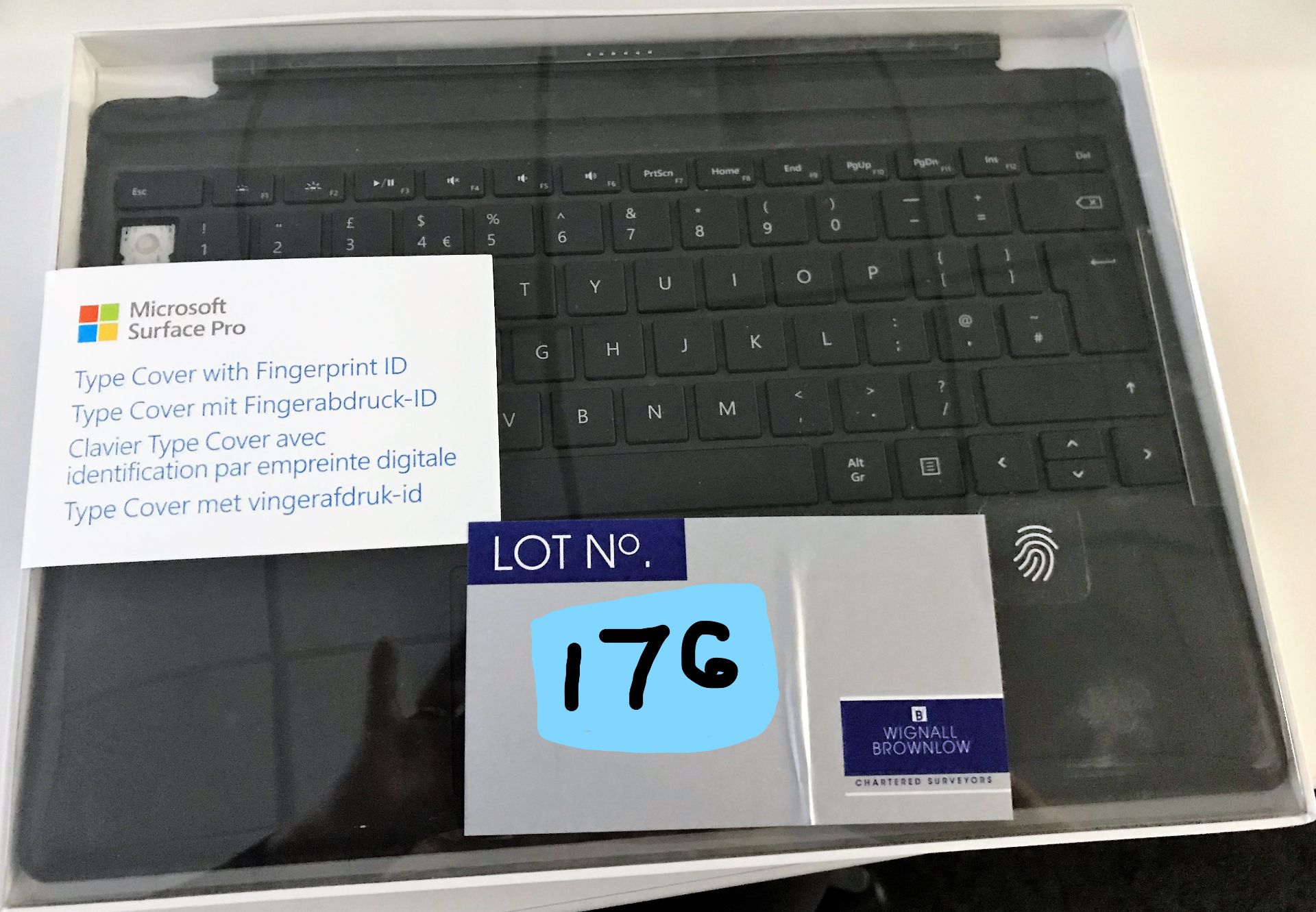 A Lenovo ThinkPad ESK-316A Keyboard with Microsoft Surface Pro Keyboard (key missing)-located at