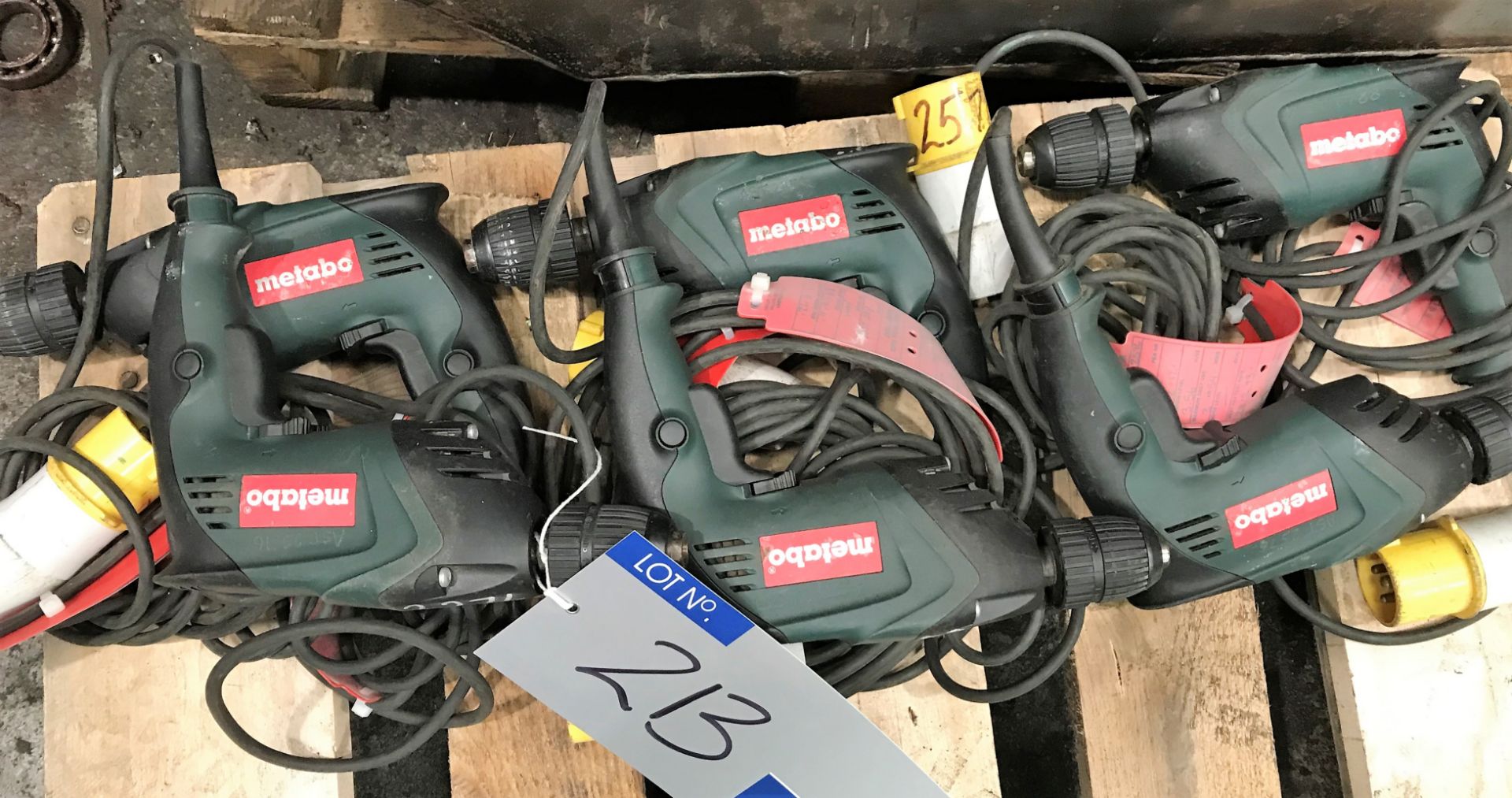 6 Metabo BE4006 Electric Drills (110v)-located at The Storage Place, Junction Street, Hyde, SK14