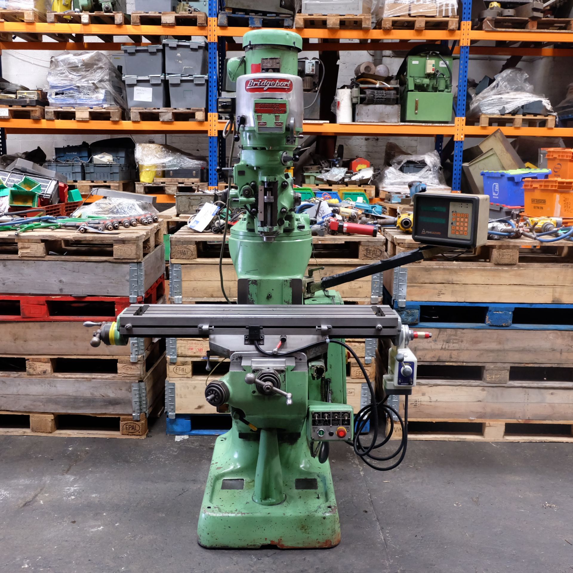 A Bridgeport Series 1 Model BR2J2 Vari-Speed Turret Milling Machine