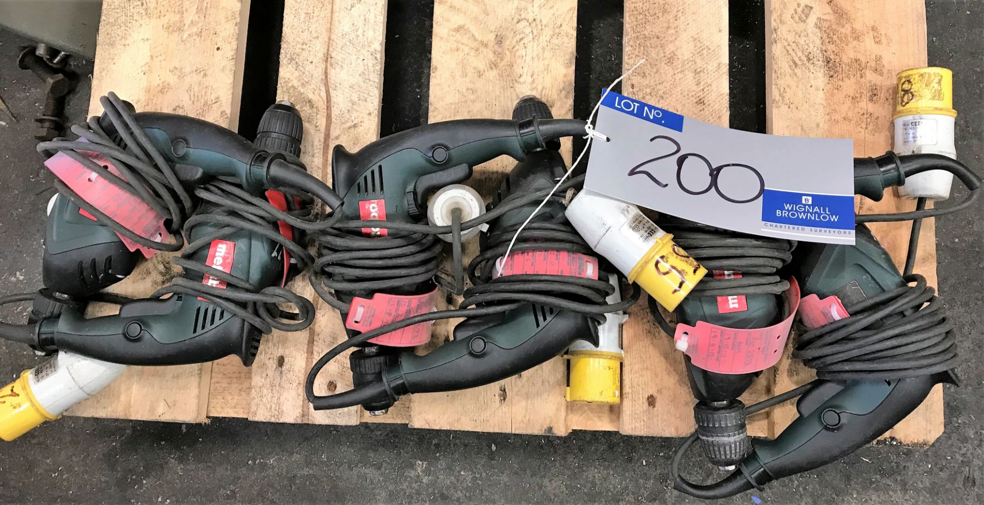 6 Metabo BE4006 Electric Drills (110v)-located at The Storage Place, Junction Street, Hyde, SK14