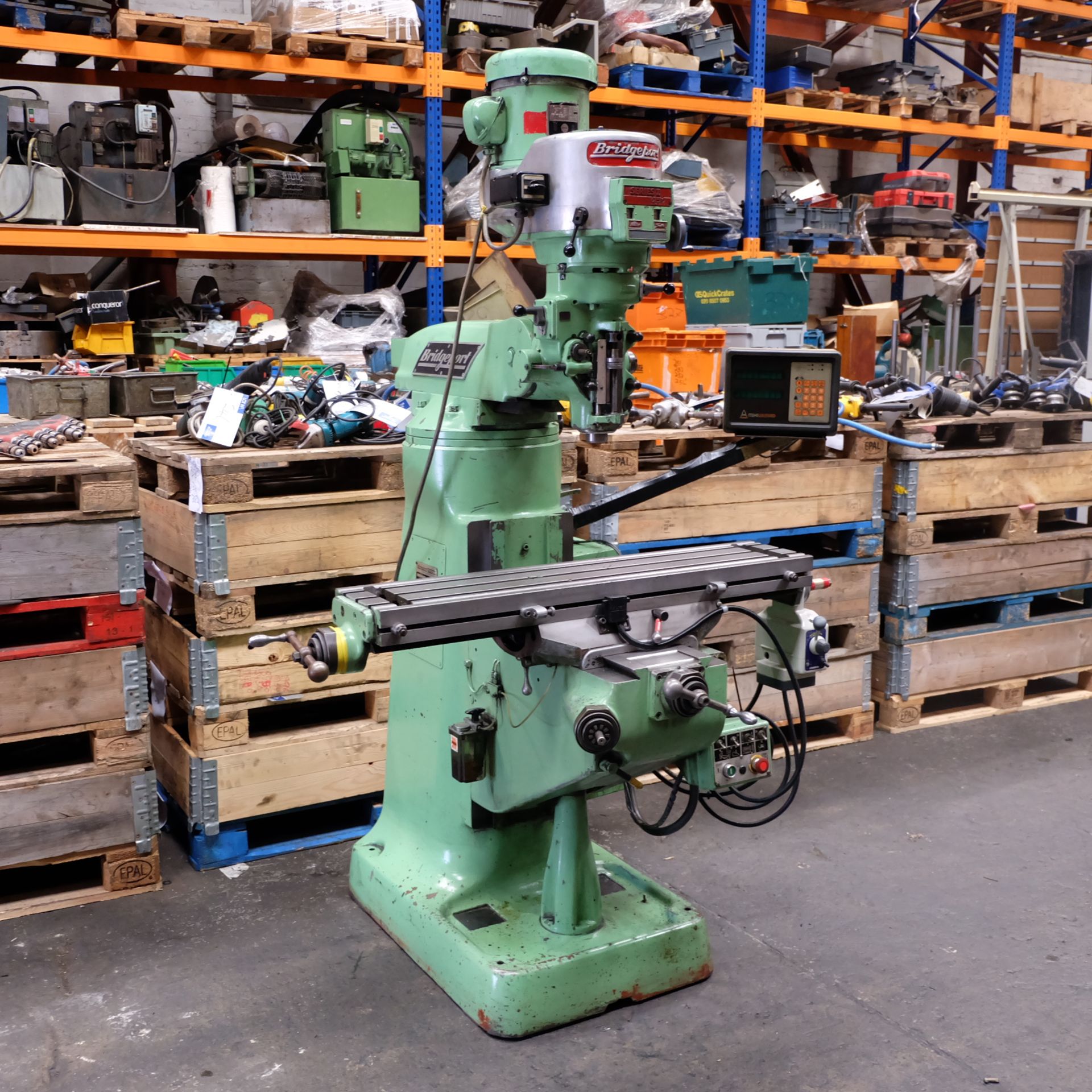 A Bridgeport Series 1 Model BR2J2 Vari-Speed Turret Milling Machine - Image 10 of 17