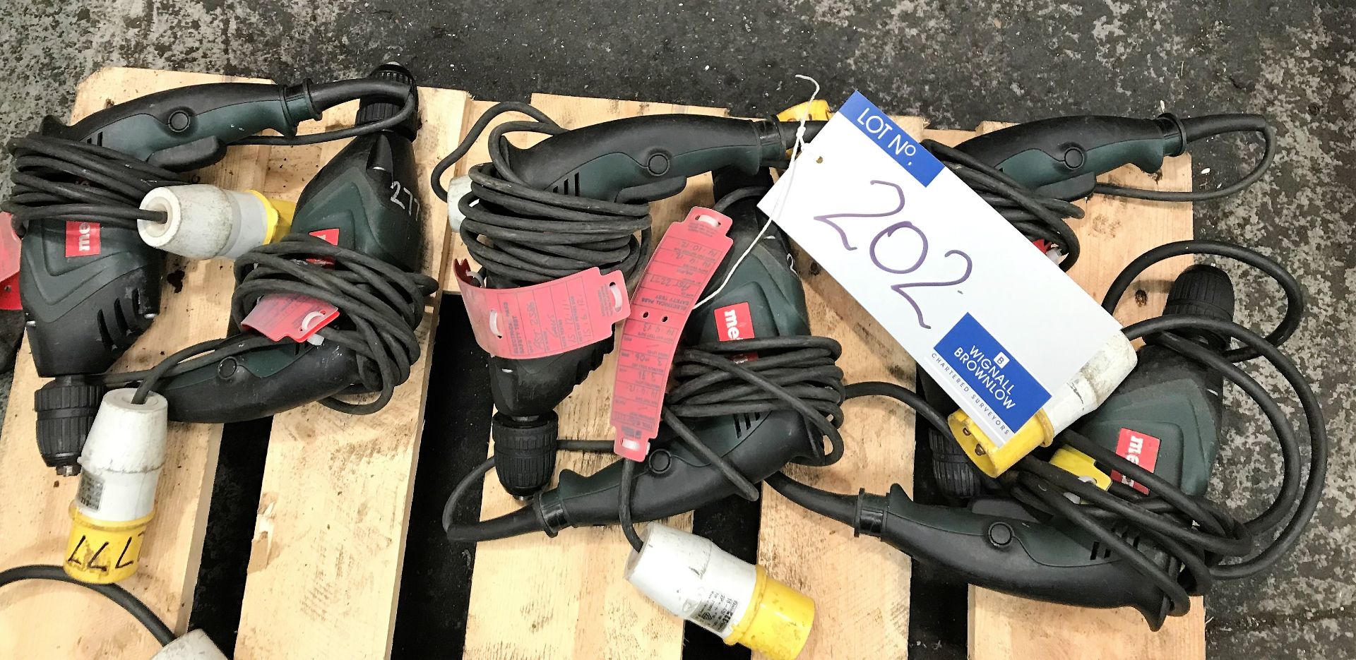 6 Metabo BE4006 Electric Drills (110v)-located at The Storage Place, Junction Street, Hyde, SK14