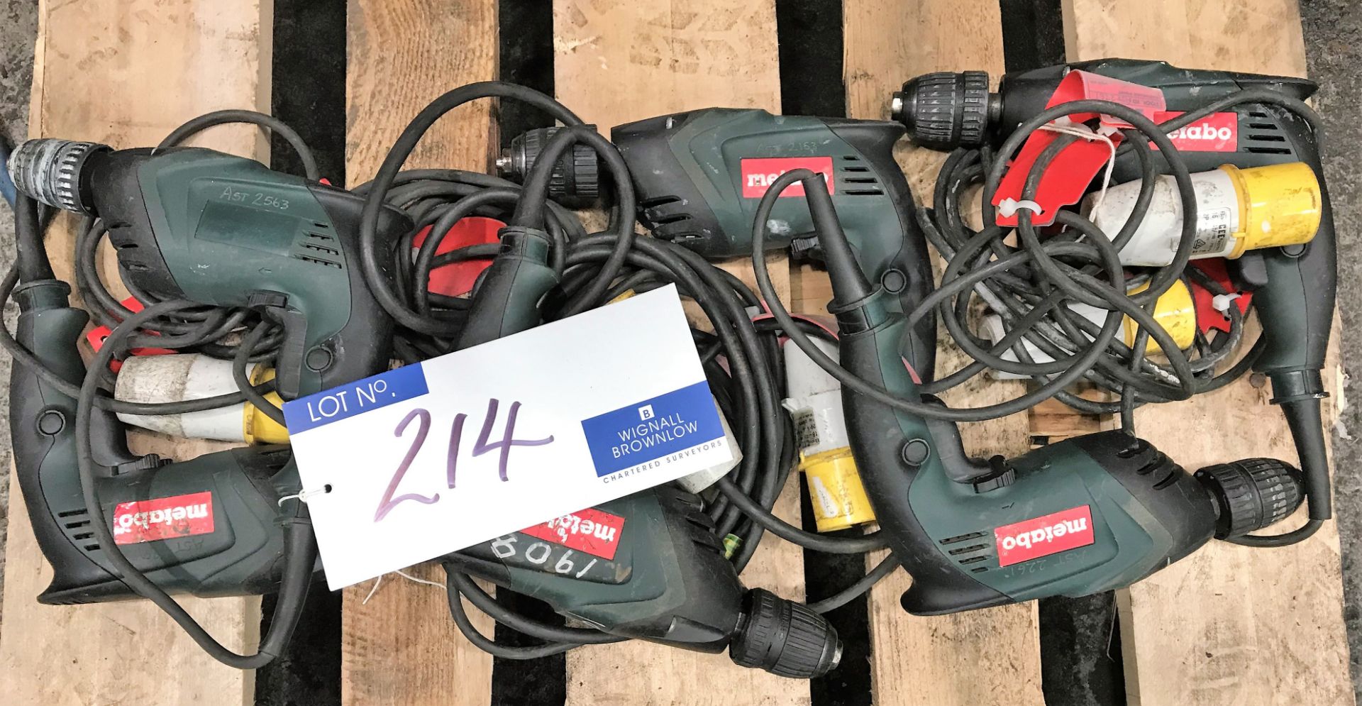 6 Metabo BE4006 Electric Drills (110v)-located at The Storage Place, Junction Street, Hyde, SK14