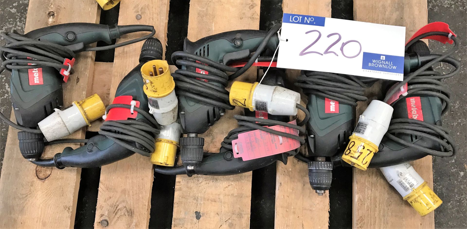 6 Metabo BE4006 Electric Drills (110v)-located at The Storage Place, Junction Street, Hyde, SK14