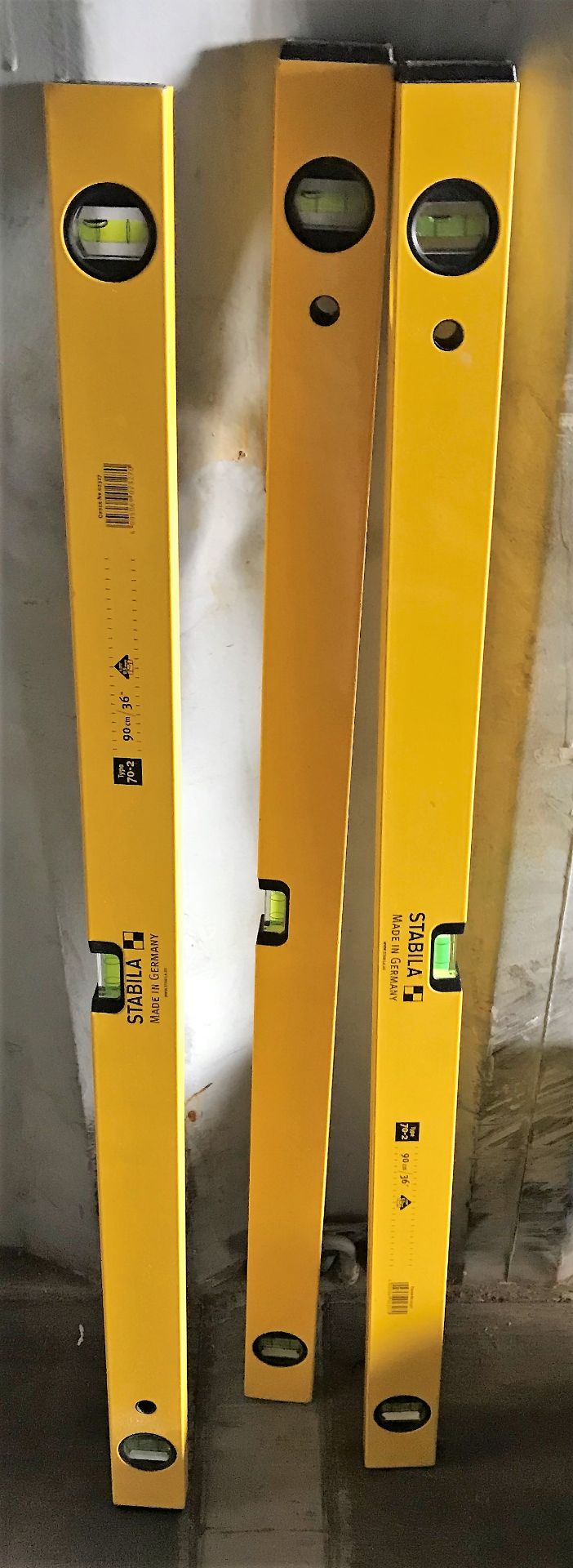 3 Stabila 90cm Spirit Levels-located at Bambers Qu