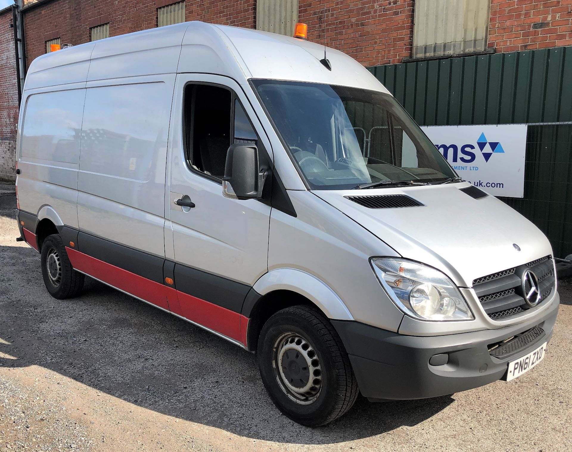 A Mercedes Sprinter 313CDI High Roof Panel Van Reg. No.PN61ZXD, indicated 161,261 miles, first