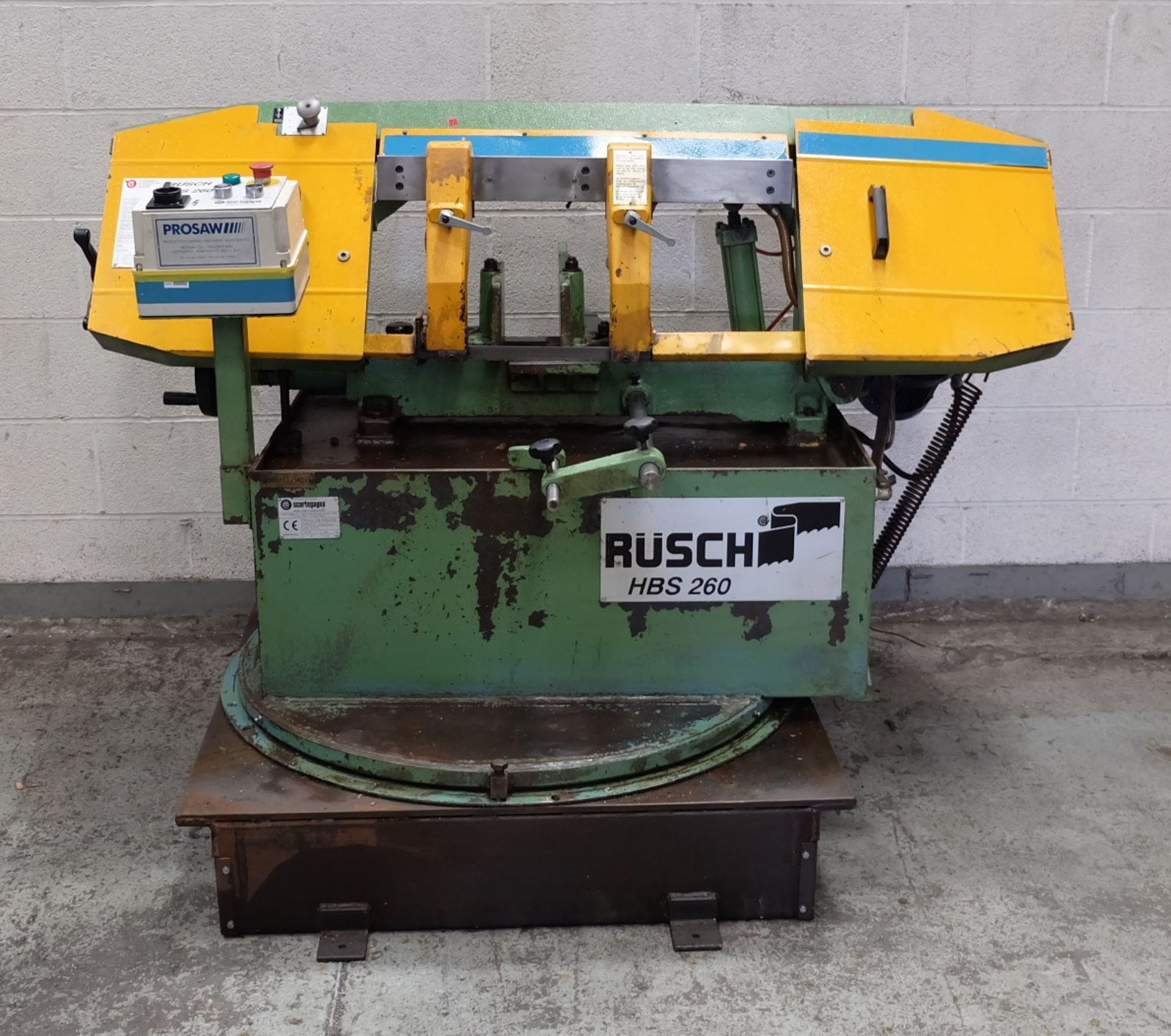 A Rusch Type HBS260 Horizontal Bandsaw, Variable S