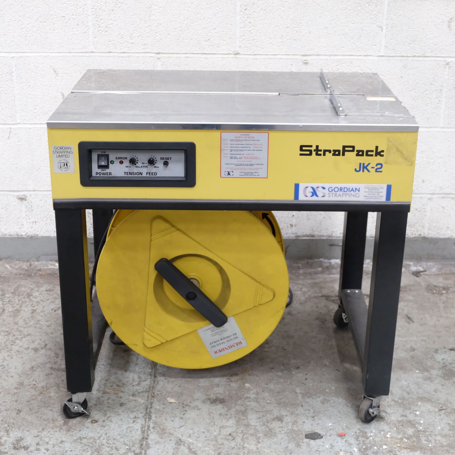 A Gordian Model JK-2 Strapping Machine, Table Size