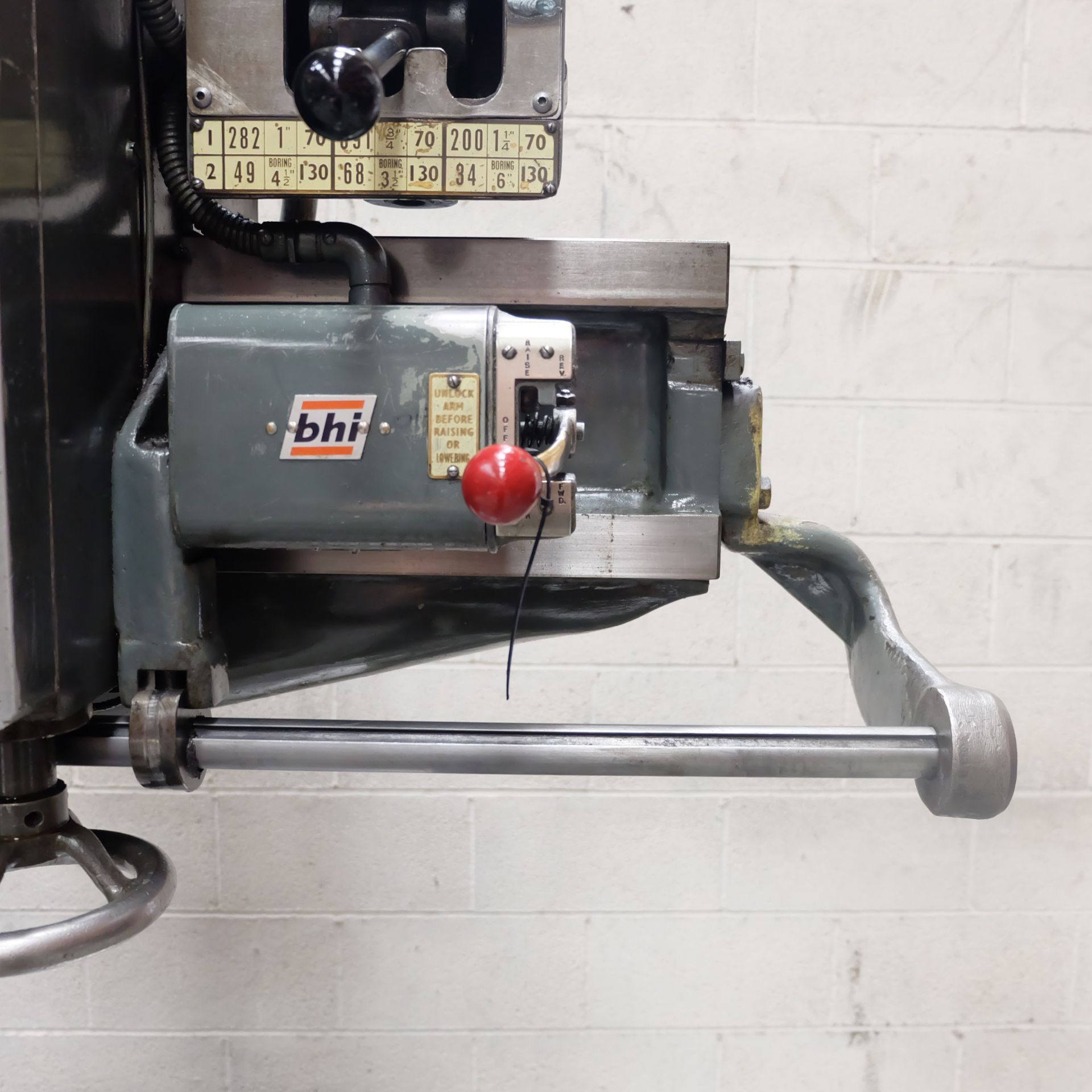 A Town Woodhouse 4ft 6in Radial Arm Drill, Spindle - Image 7 of 15