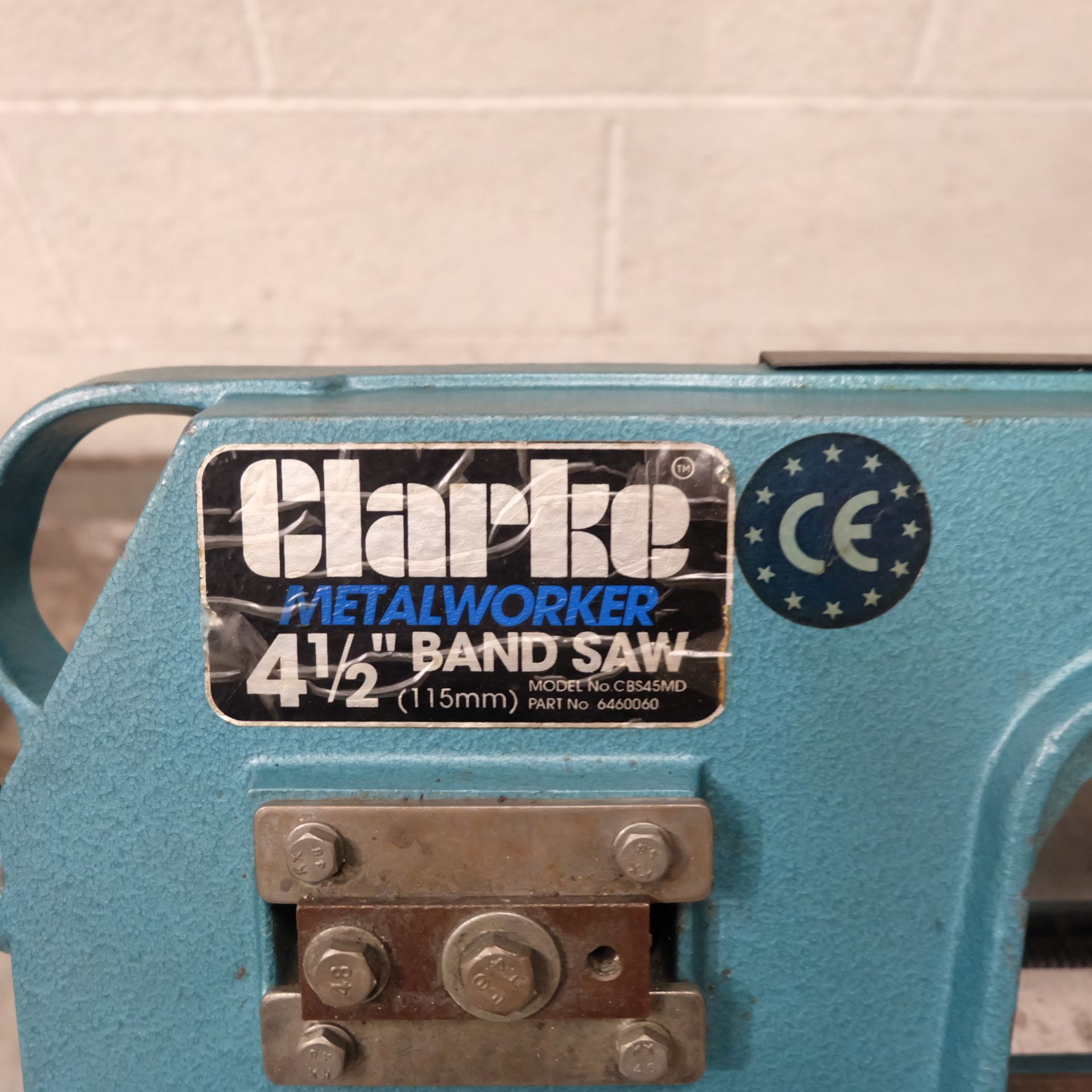 A Clarke Horizontal Bandsaw 4 1/2in Capacity, Sing - Image 3 of 5
