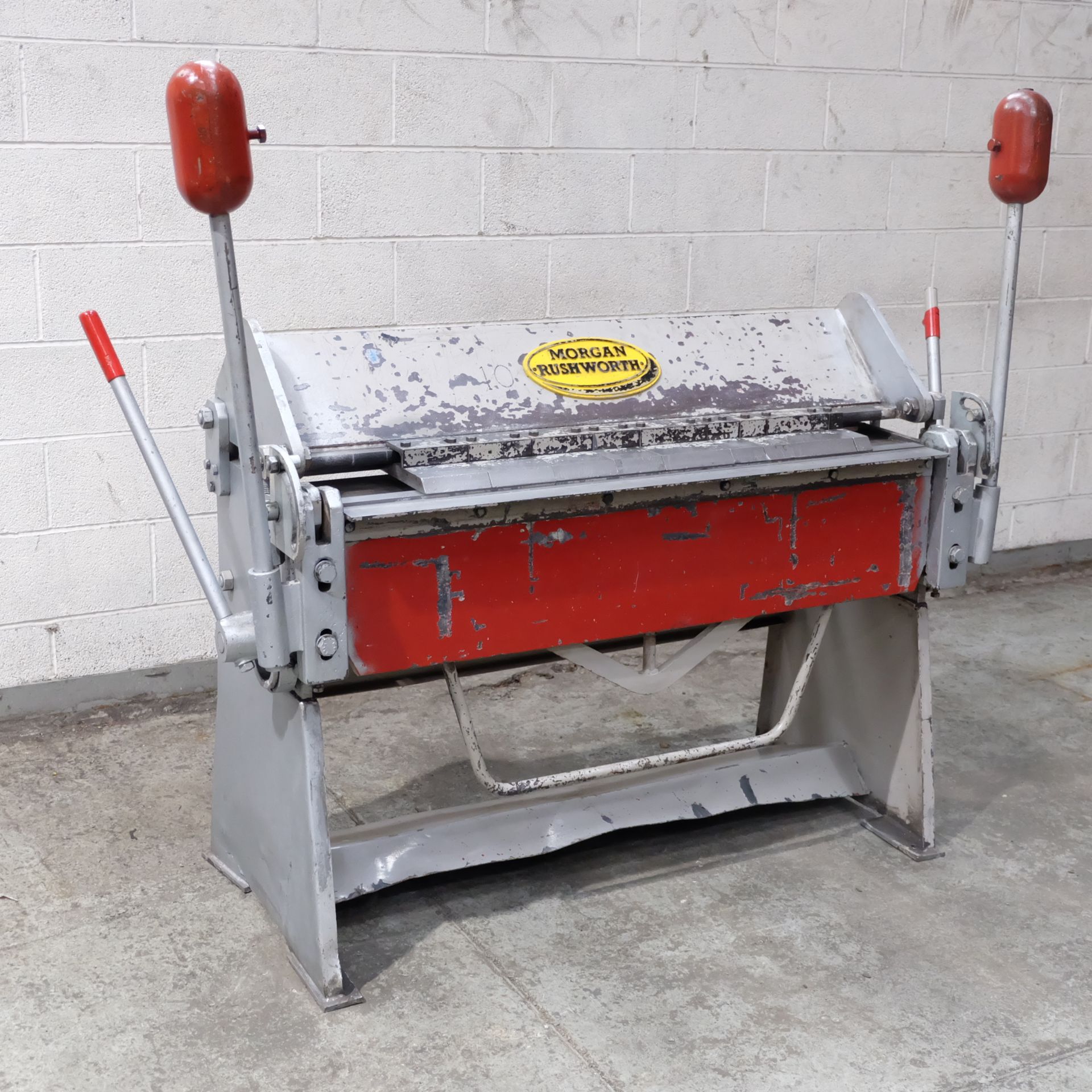 A Morgan Rushworth BP50 Box and Pan Folding Machine, Capacity 50in x 10swg with 38in of Top - Image 3 of 12