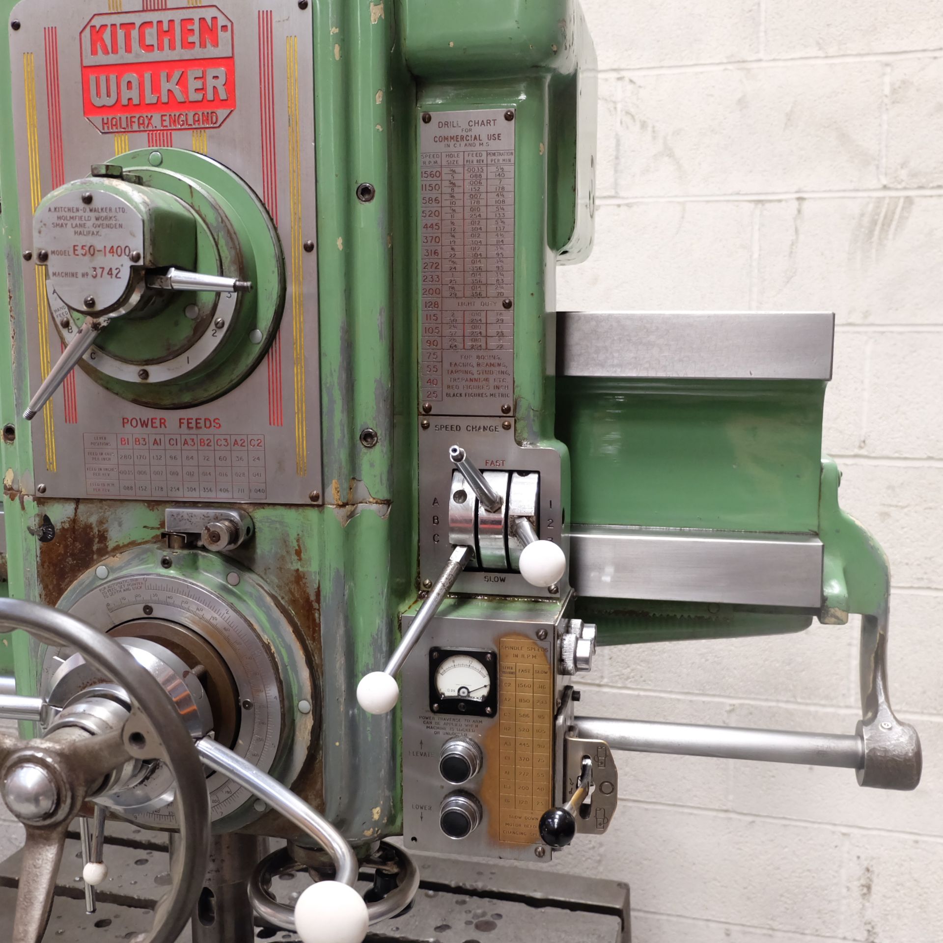 A Kitchen and Walker E50-1400 Radial Arm Drill, 5 - Image 11 of 13