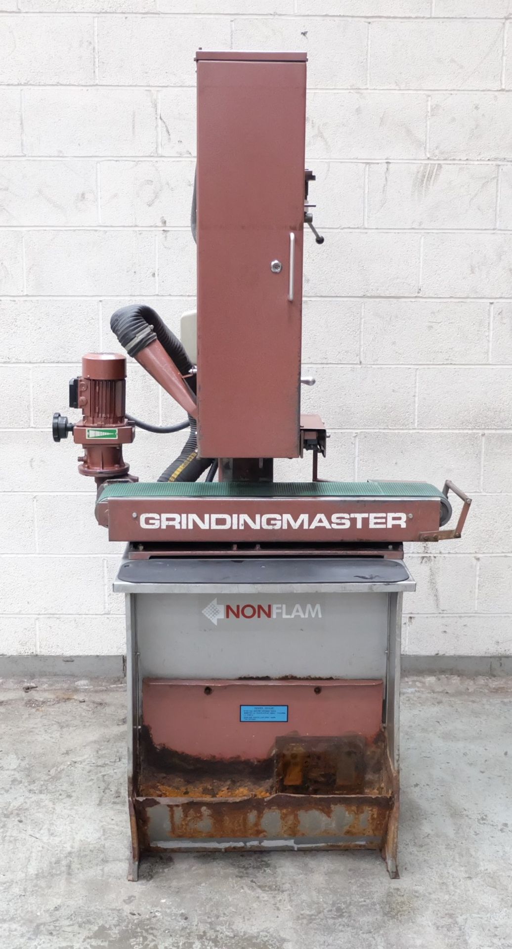 An RJH Grindingmaster Horizontal Belt Sander, 6in