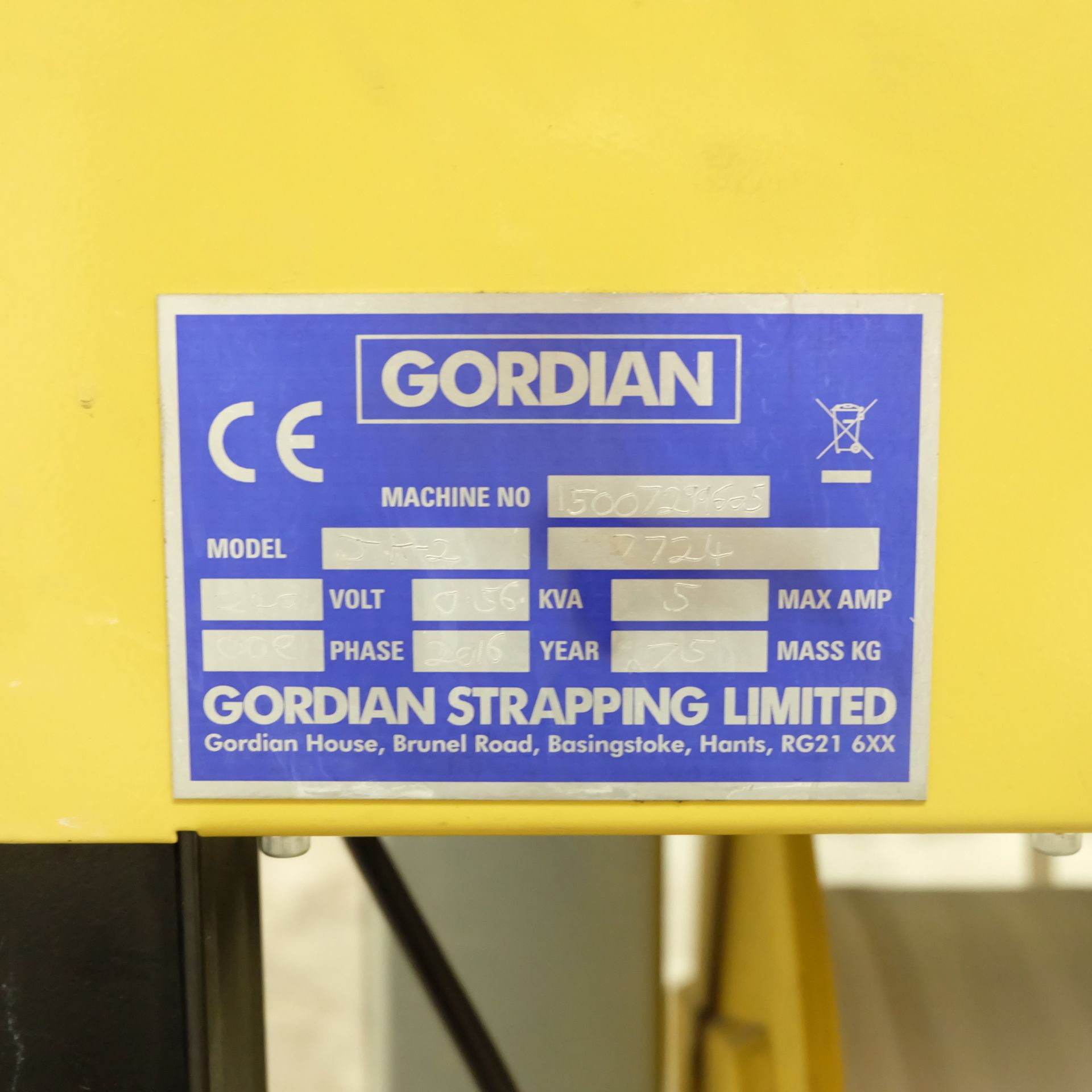 A Gordian Model JK-2 Strapping Machine, Table Size - Image 6 of 6