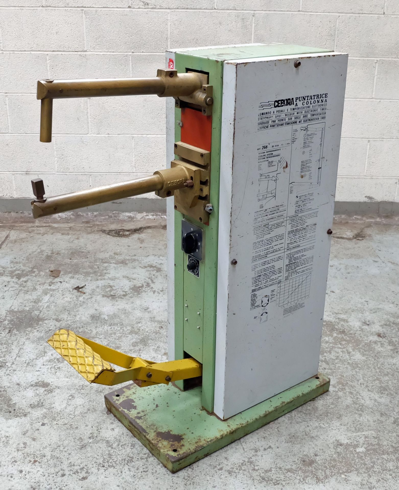 A Cebora ART268 Spot Welding Machine, 20kVA. Throa