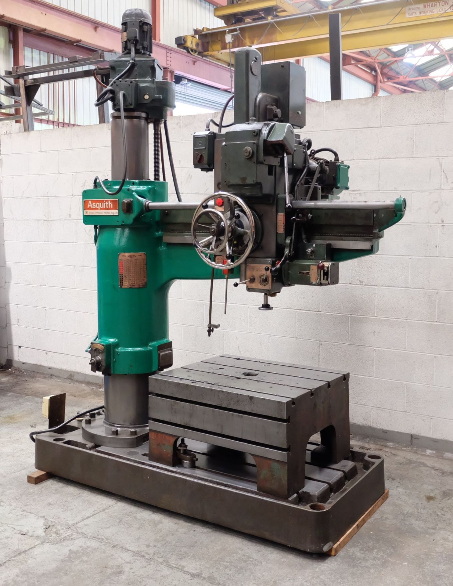 An Asquith OD1 4ft Radial Arm Drill.