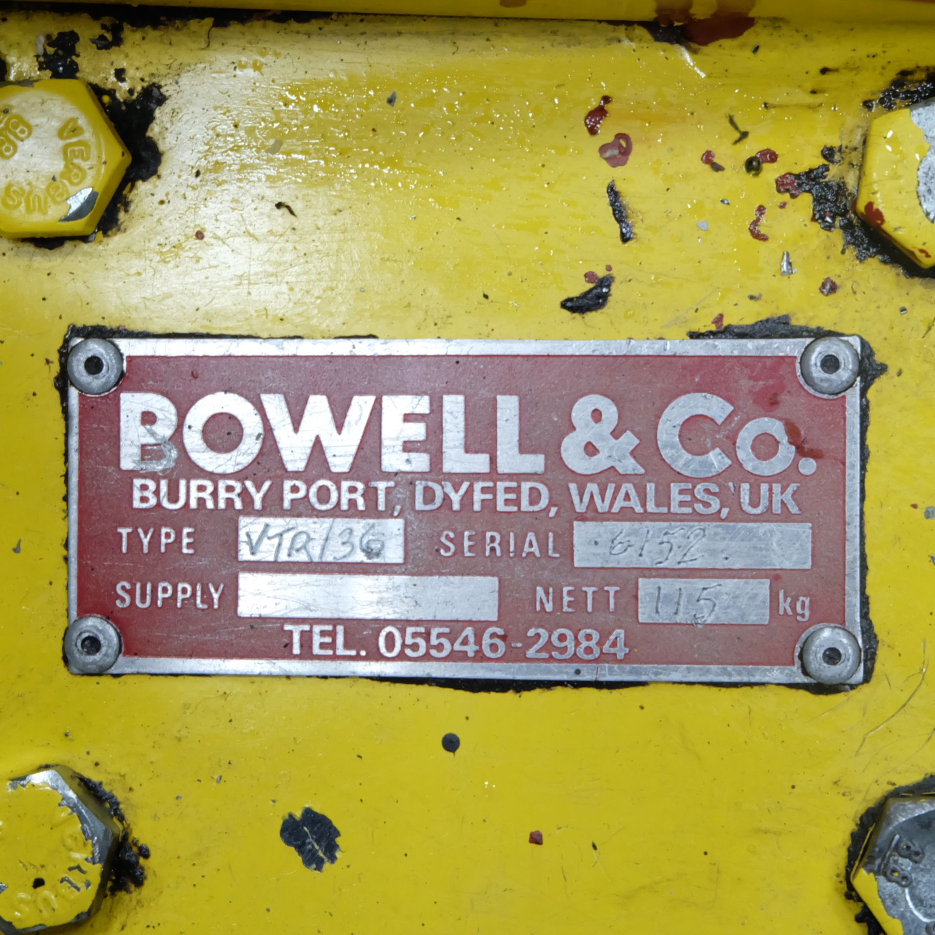 A Powell Vertolifter Type VTR36 Hydraulic Tool Lif - Image 8 of 8