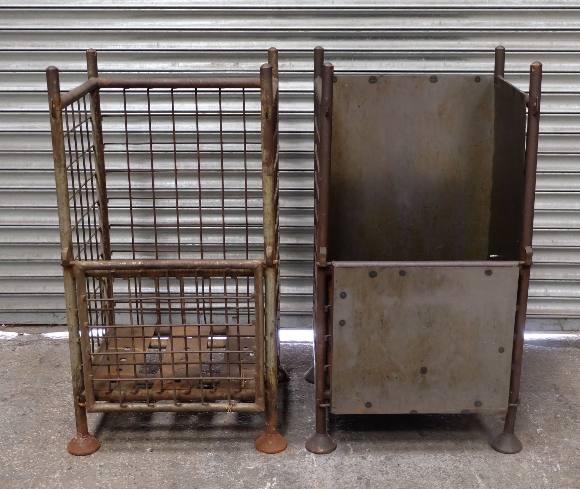 2 Steel Stillages, 21in x 25in x 48in h, 35in inte - Image 4 of 6