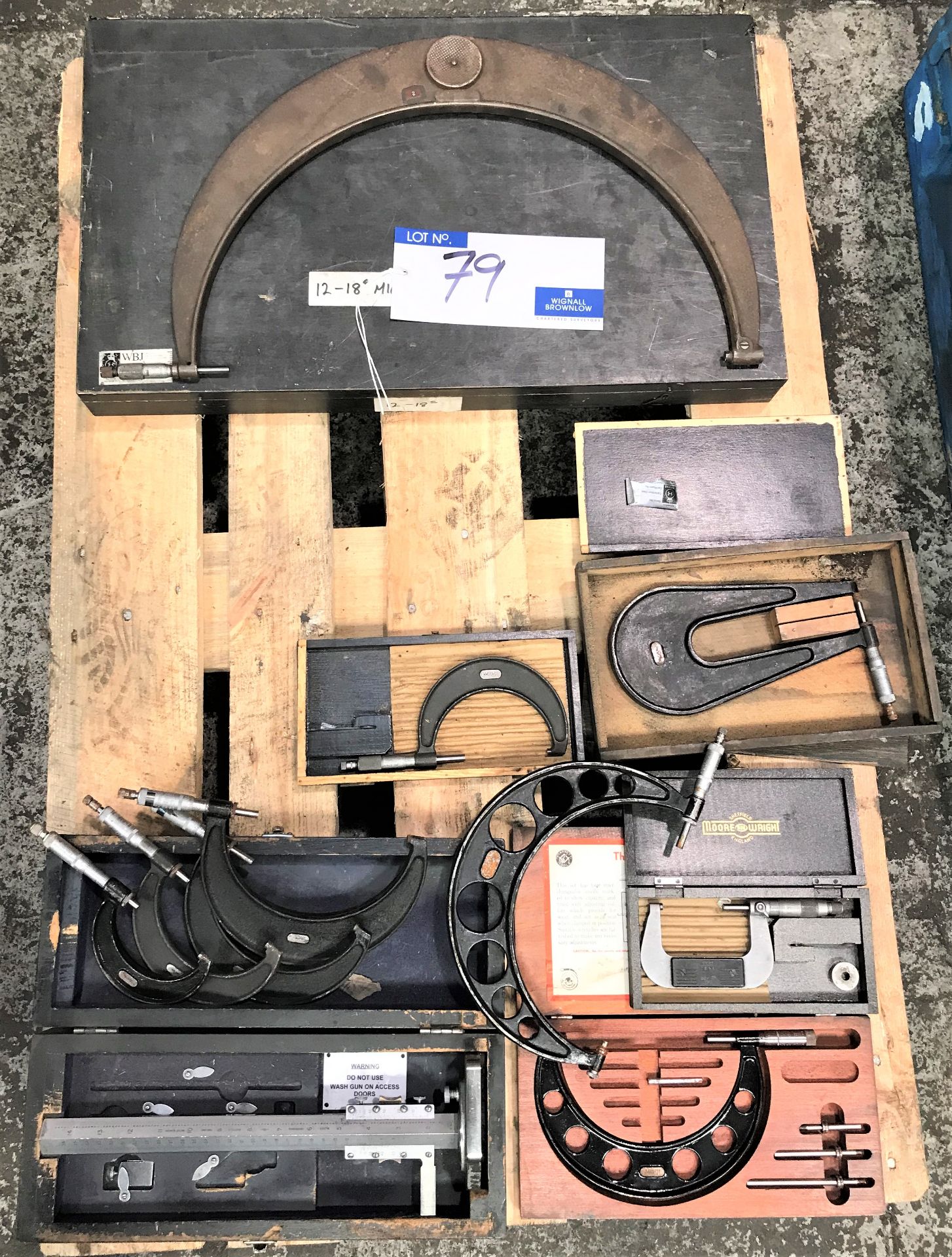 10 Various Micrometers with A Height Gauge.