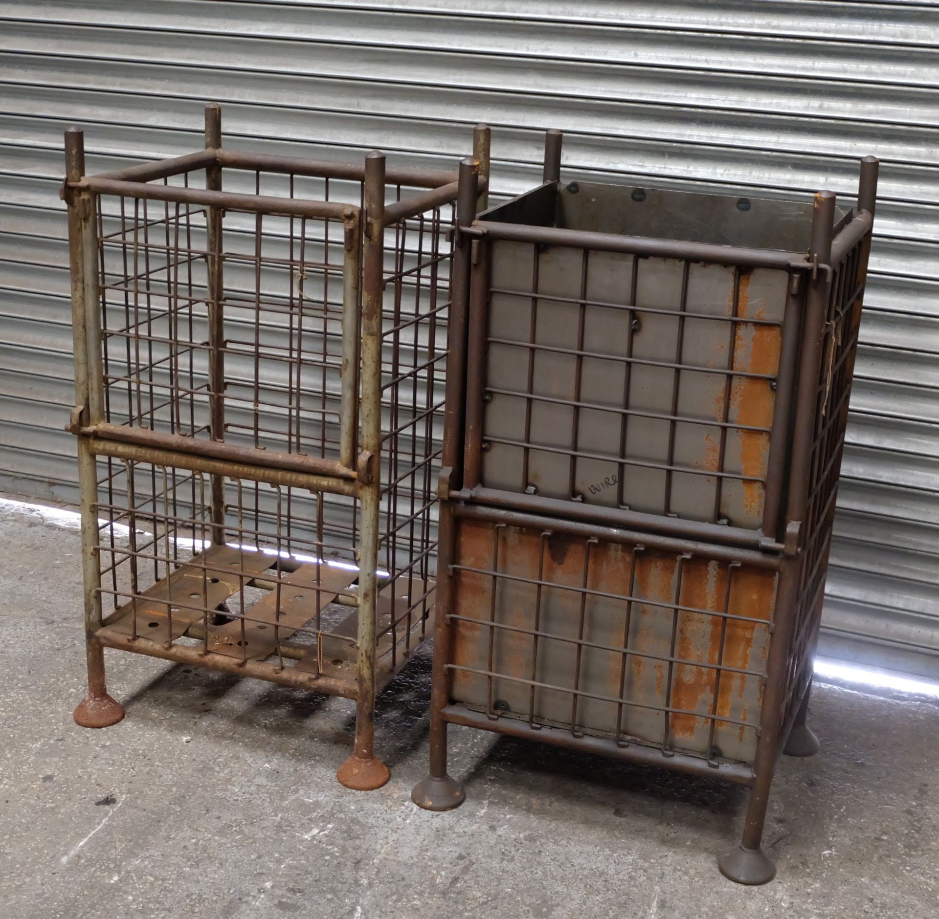 2 Steel Stillages, 21in x 25in x 48in h, 35in inte - Image 2 of 6