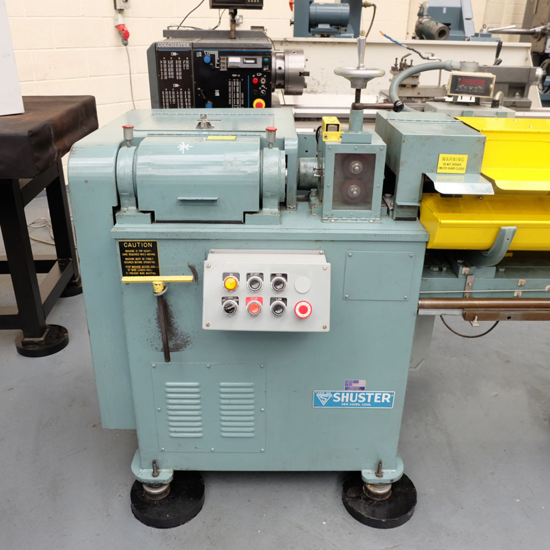 A SHUSTER Model 1AVS5 Automatic and Vari-speed Wire Straightening and Cutting Machine, Capacity 1/ - Image 2 of 16